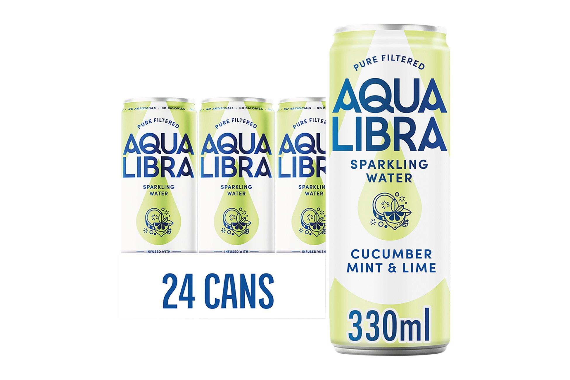 Aqua Libra Sparkling Water Infused with Cucumber Mint & Lime 330ml