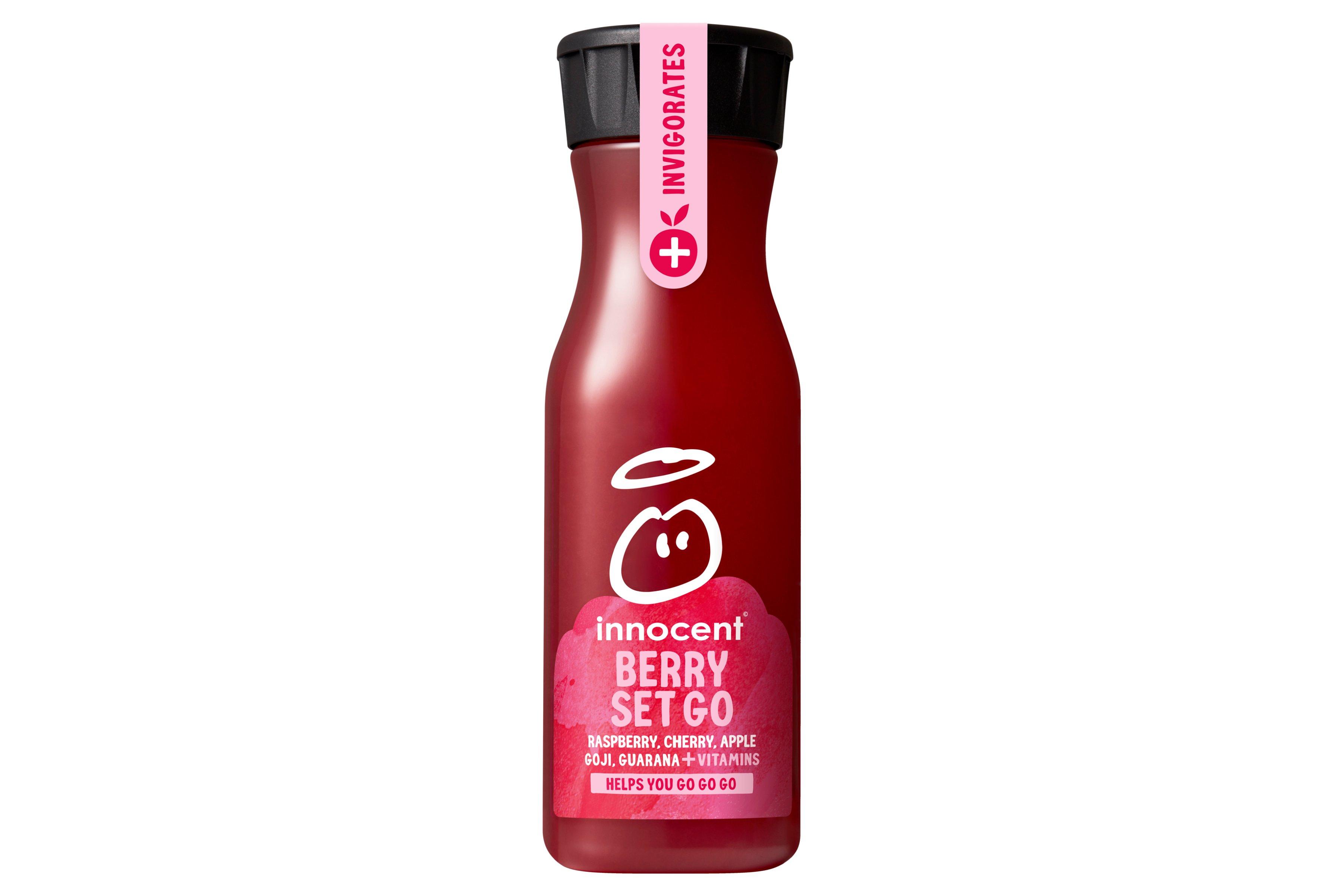 Innocent Plus Berry Set Go Pure Raspberry Cherry Juice 330ml