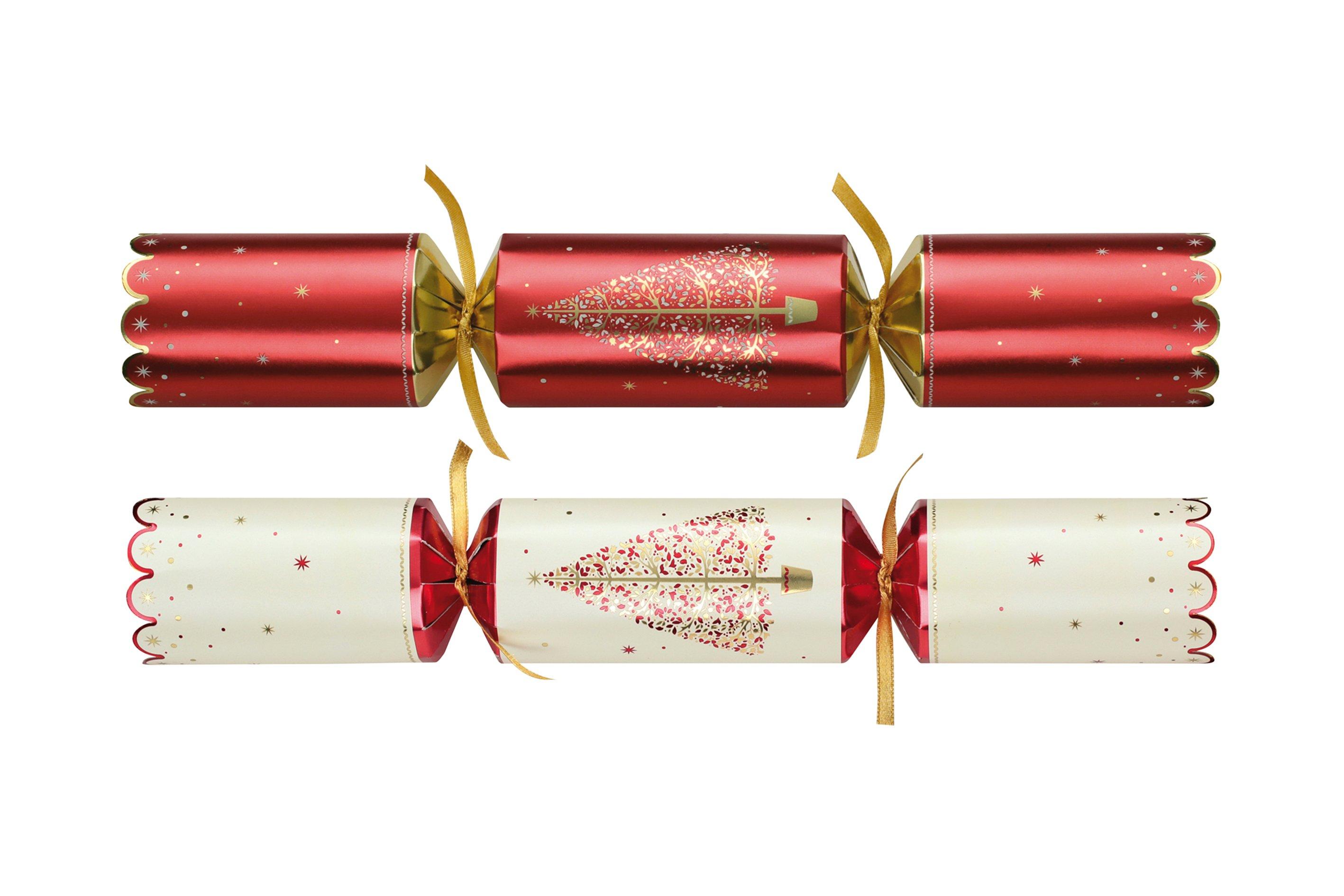 Tom Smith Red & Cream Tree Crackers 12”
