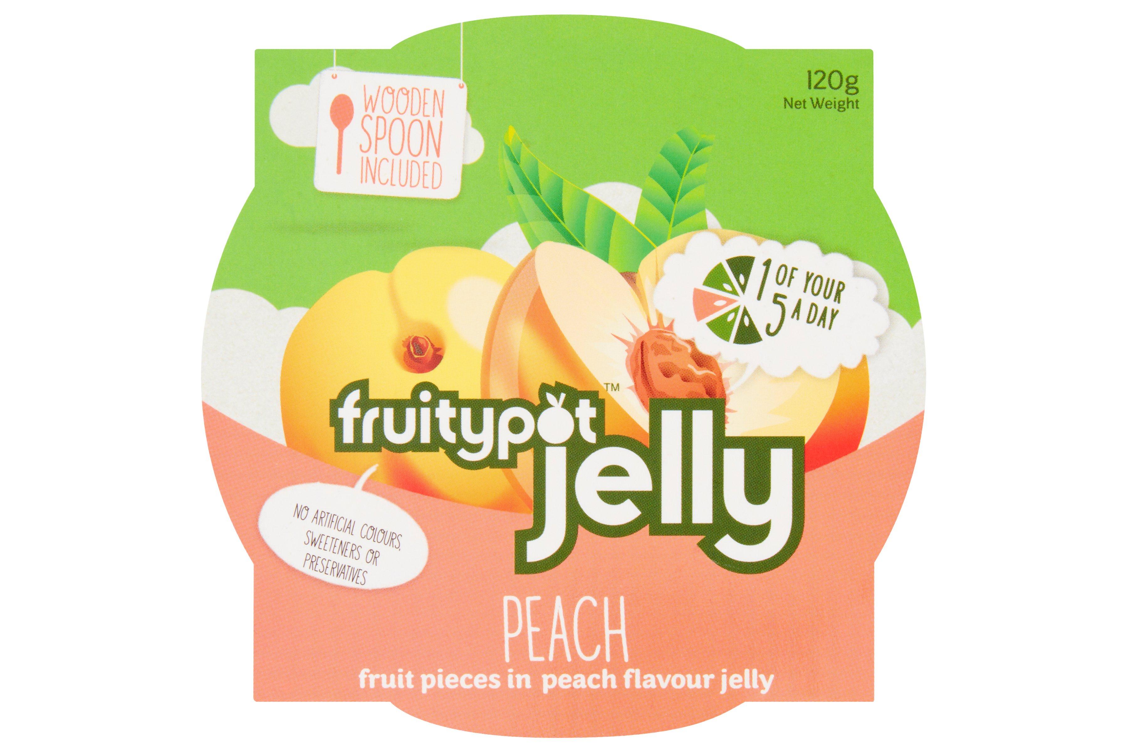 Fruitypot Peach in Peach Flavour Jelly 120g