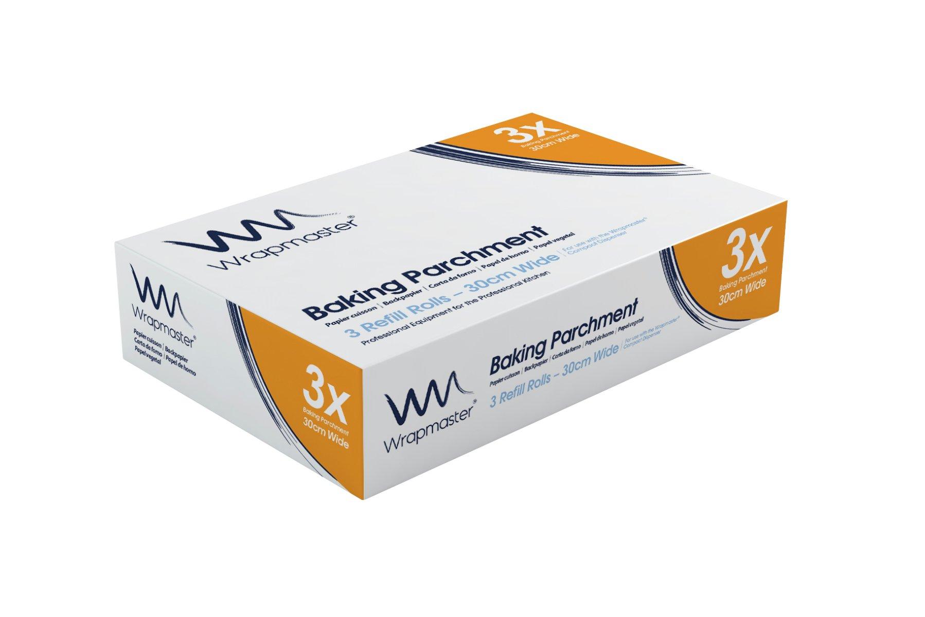 Wrapmaster 3000 Baking Parchment Paper Refill Rolls - 30cm x 35m x 3