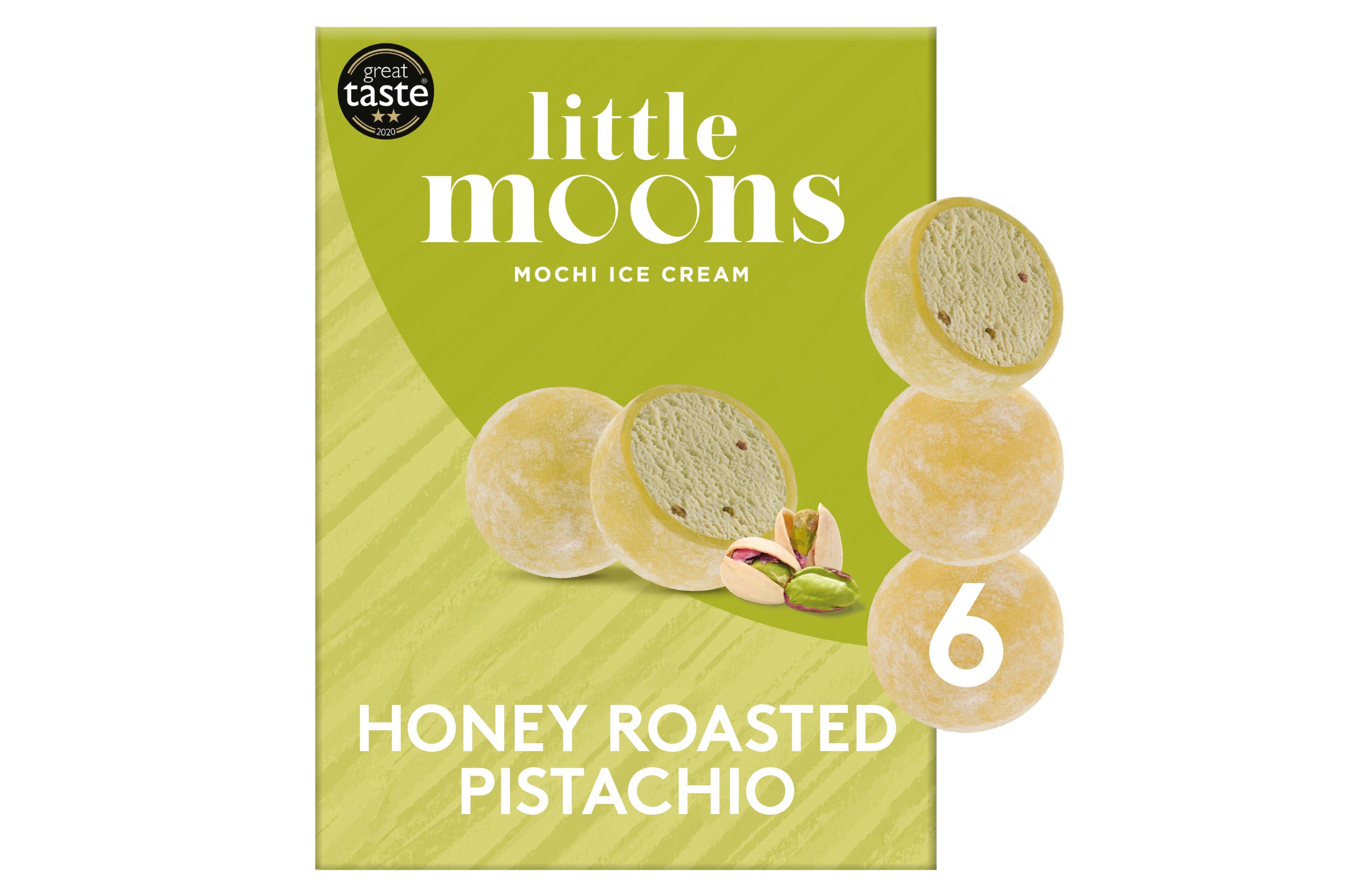 Little Moons Honey Roasted Pistachio Soft Mochi & Gelato Ice Cream