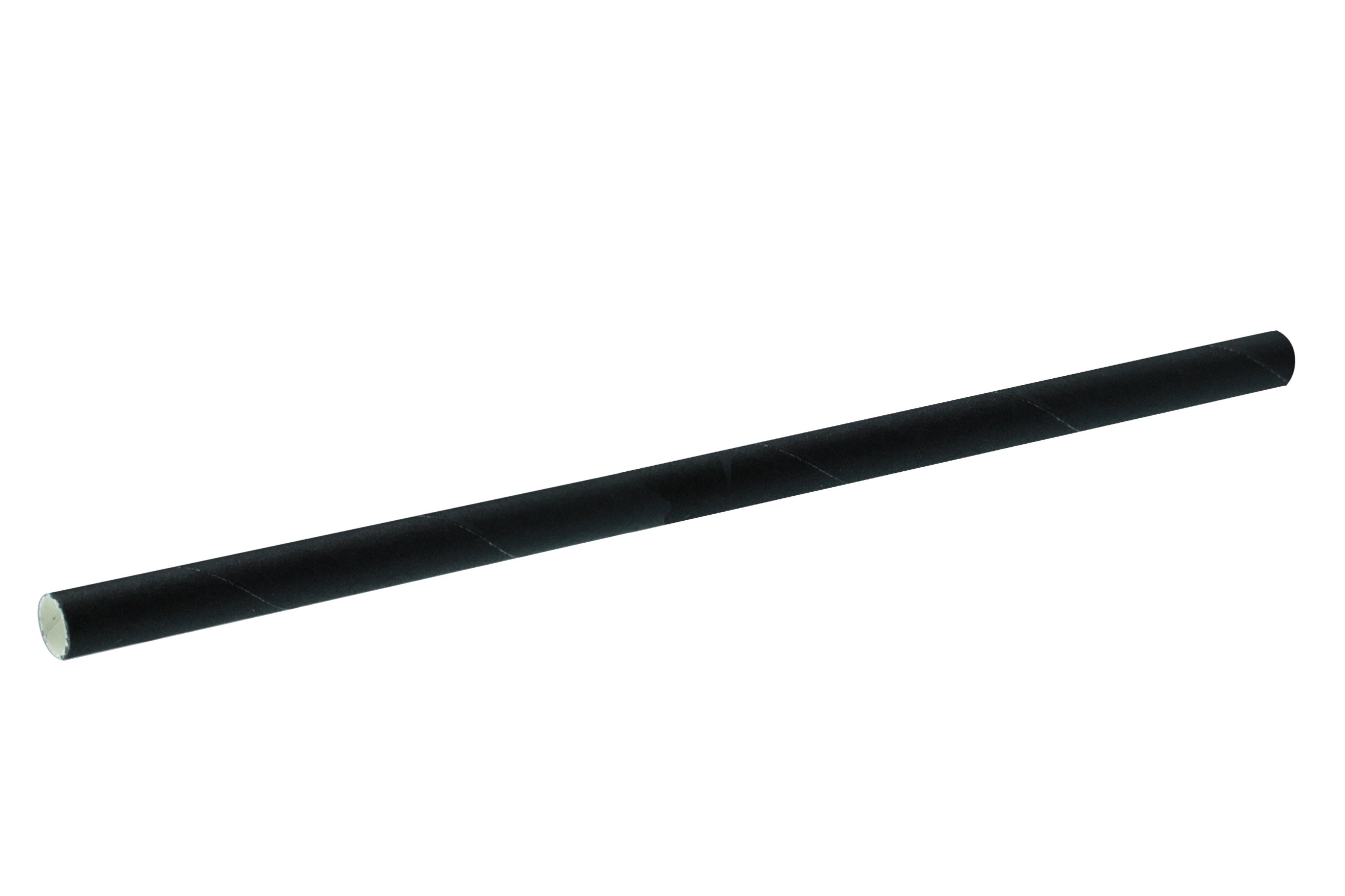 eGreen Black Paper Straw 200mm x 6mm