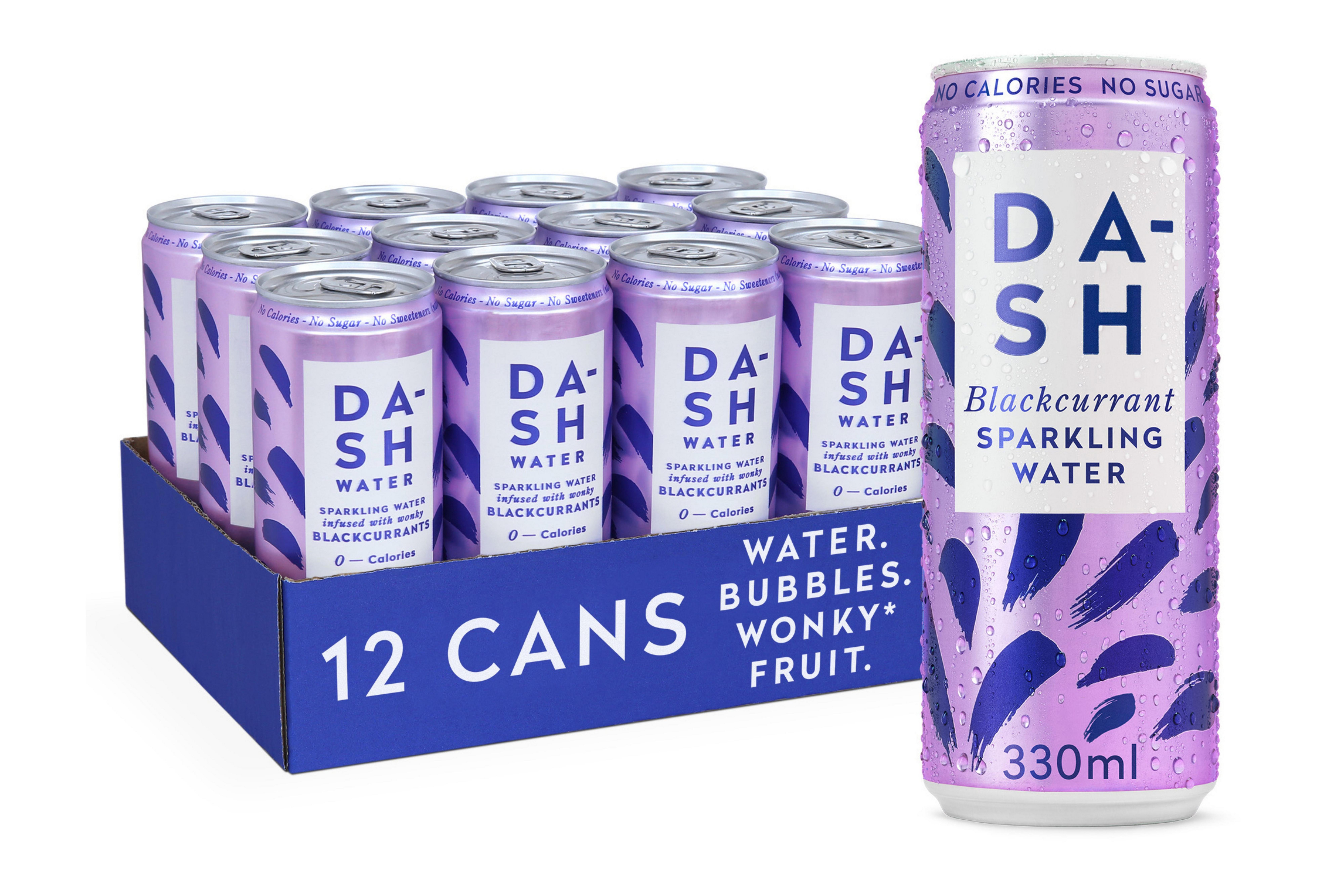 Dash Water Sparkling Blackcurrant 12 x 330ml