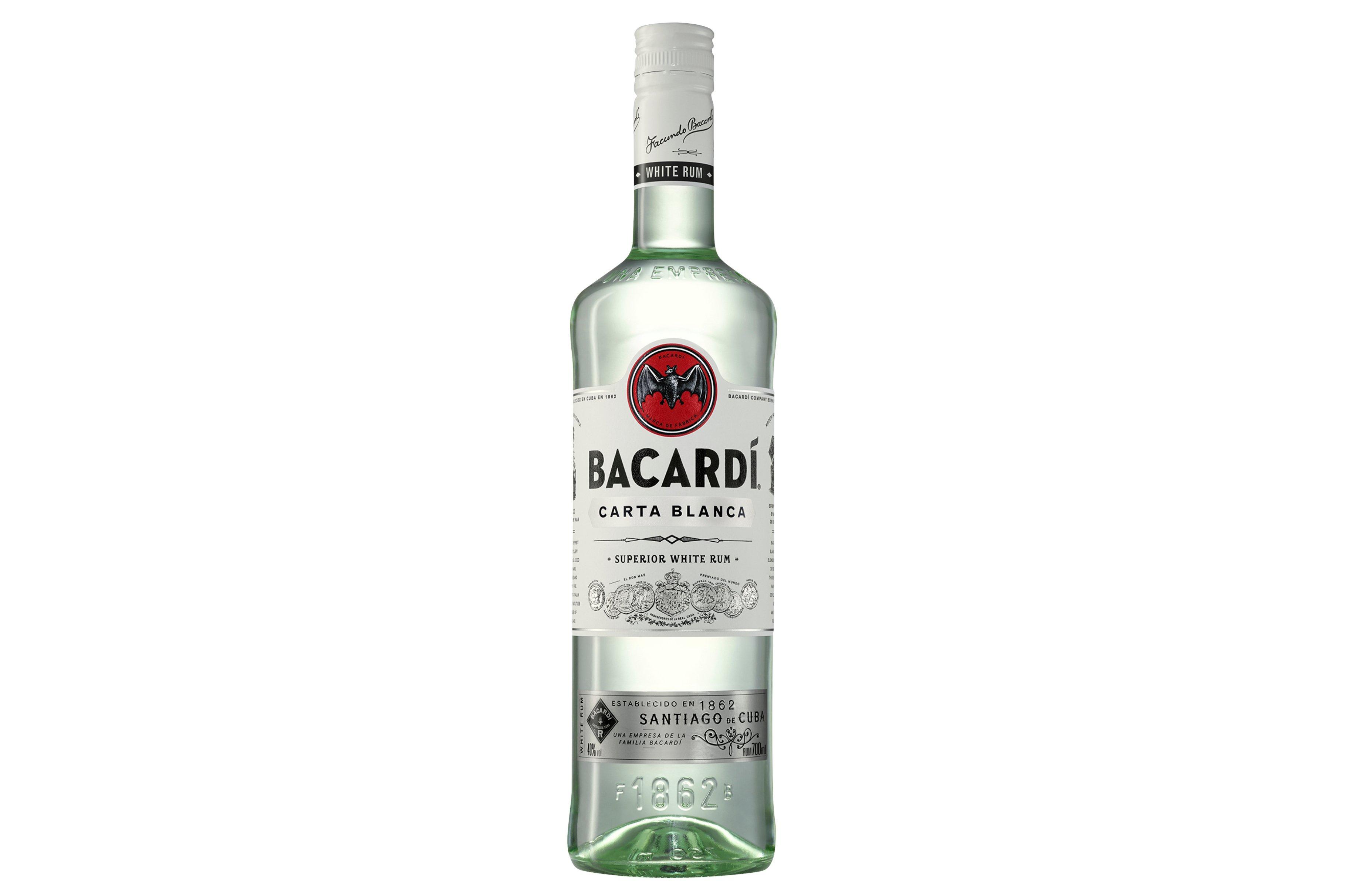 Bacardi Carta Blanca Rum 700ml 37.5% (Cuba)