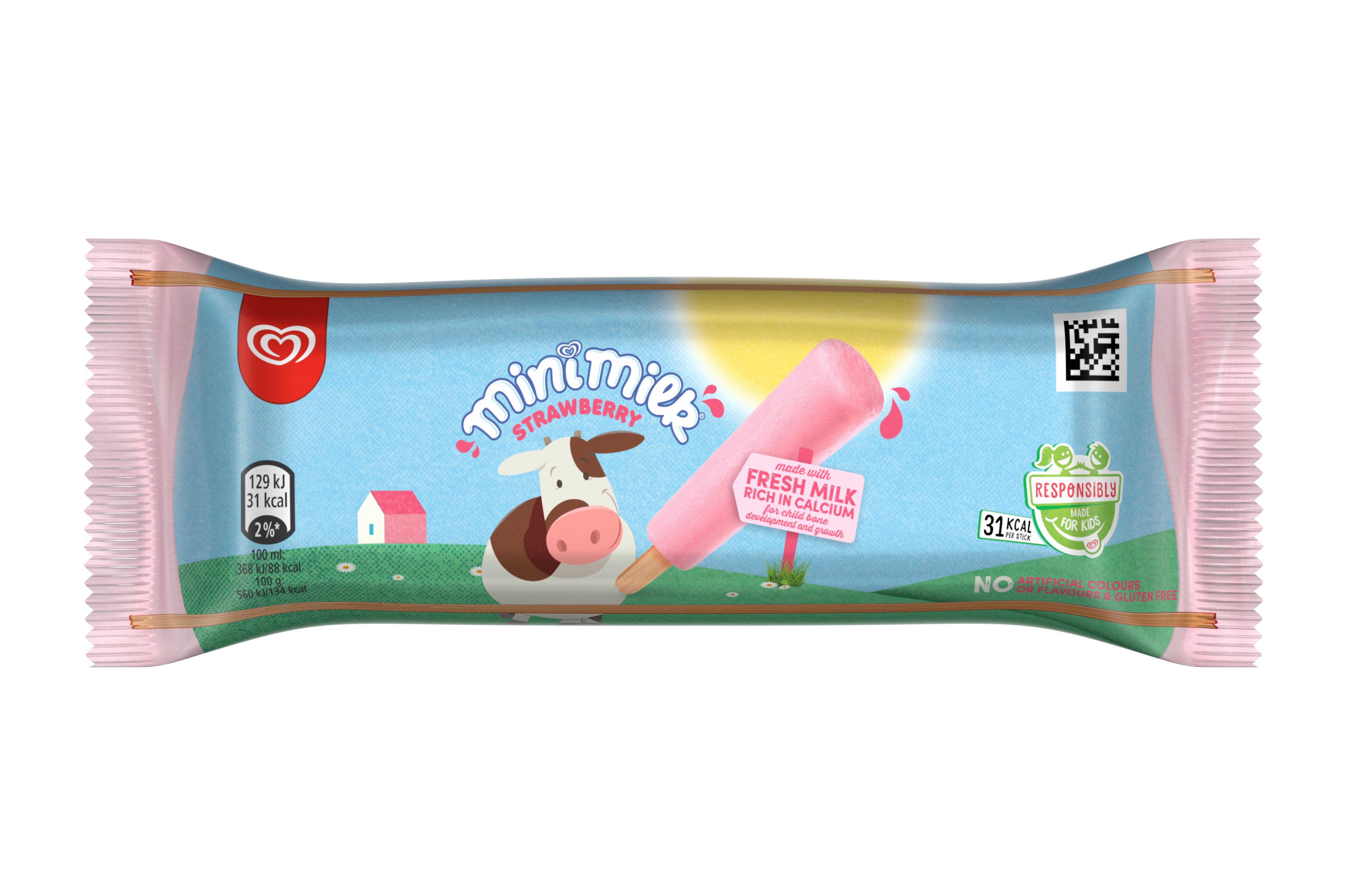 Wall's Mini Milk Strawberry 35ml