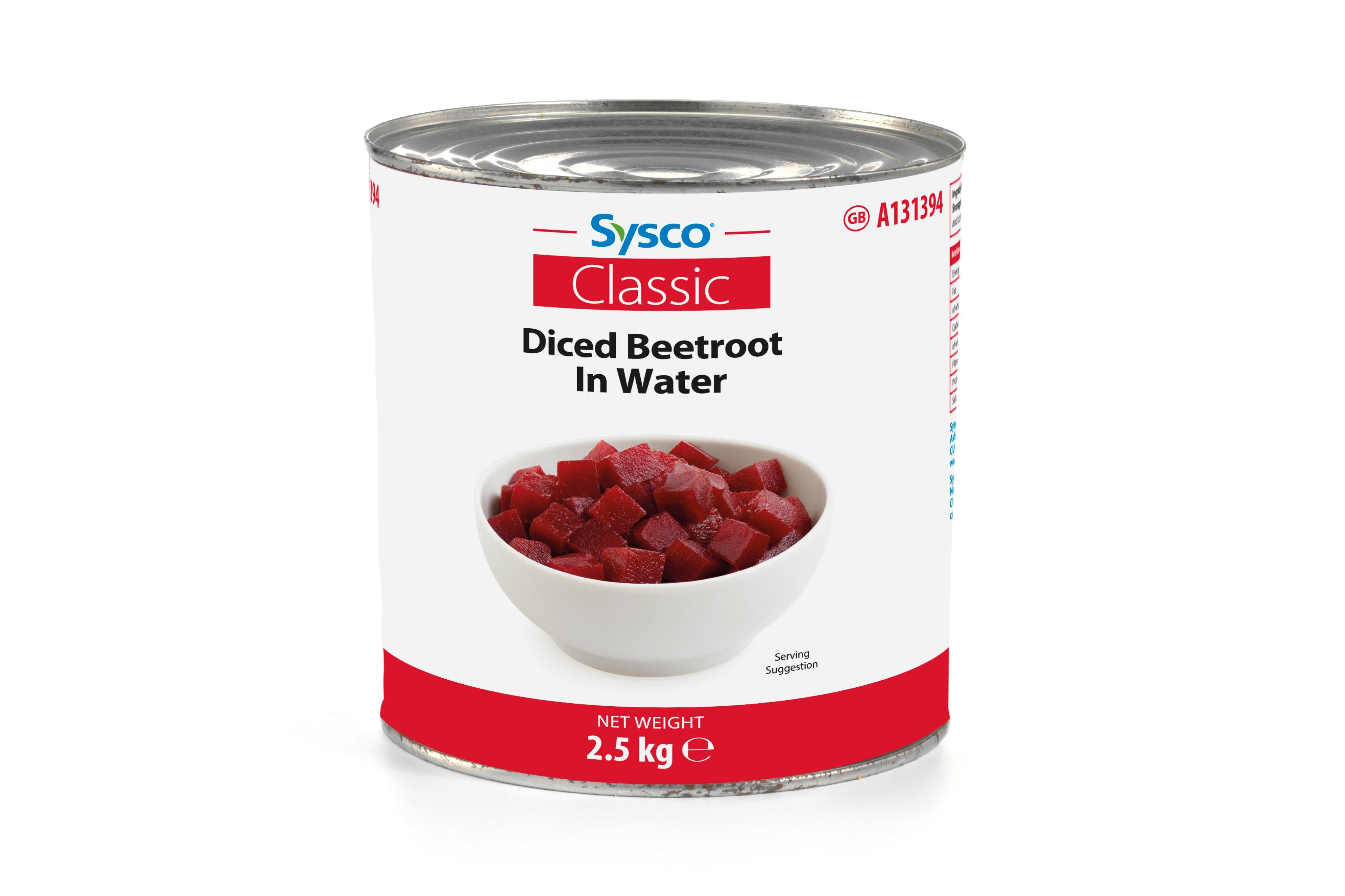 Sysco Classic Diced Beetroot in Water
