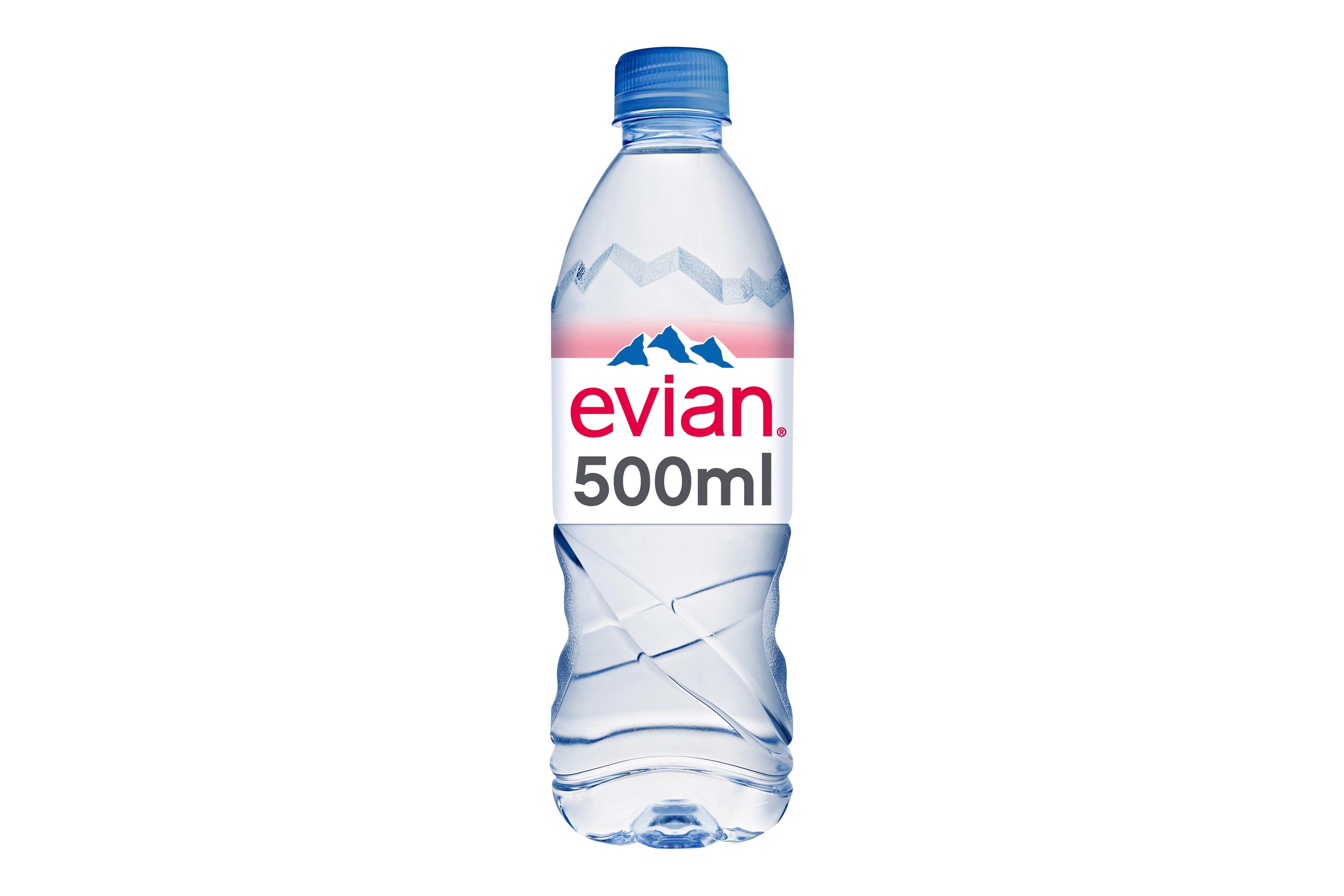 evian Natural Bottled Mineral Still Water 500ml