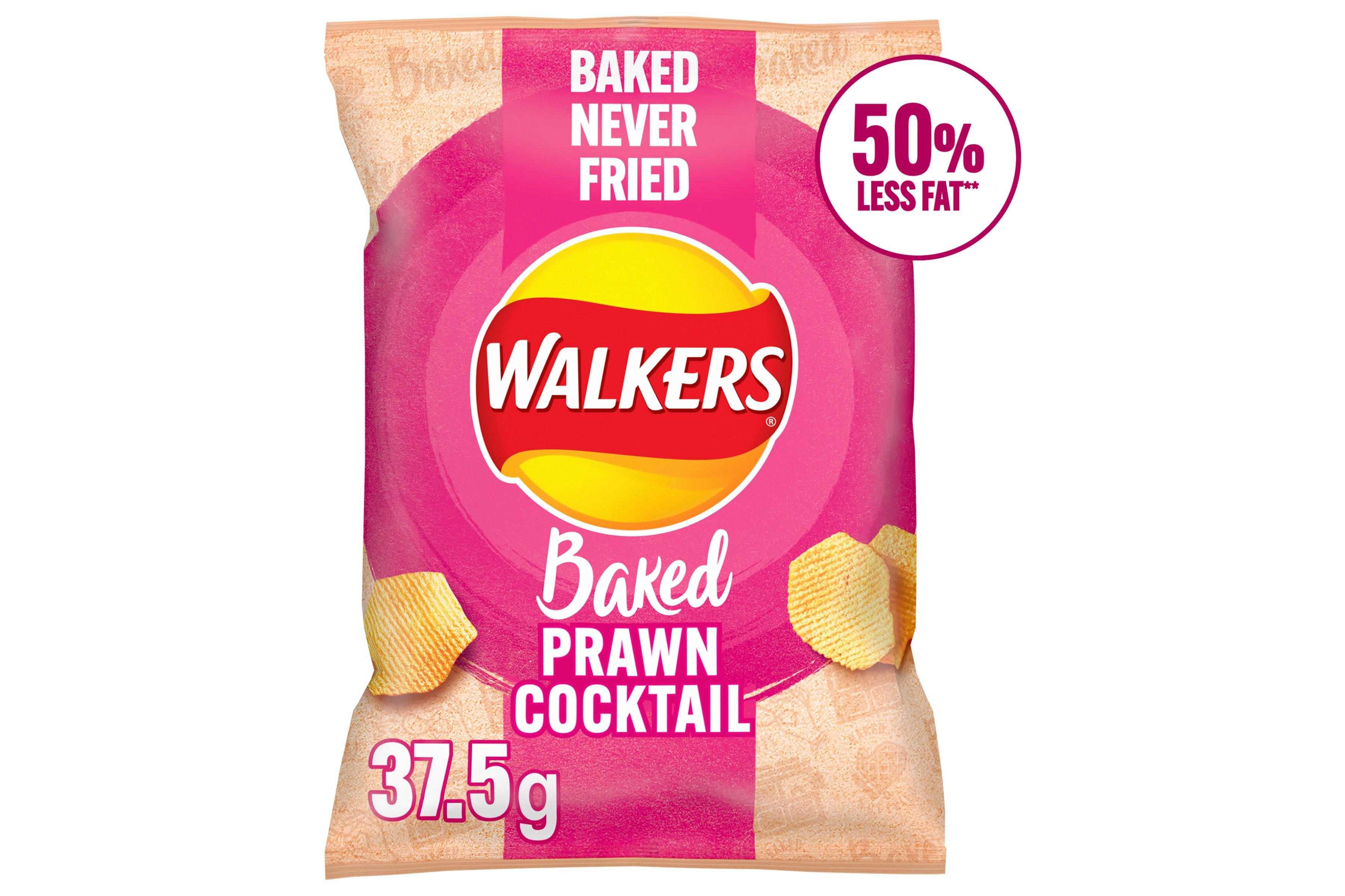 Walkers Baked Prawn Cocktail Snacks 37.5g