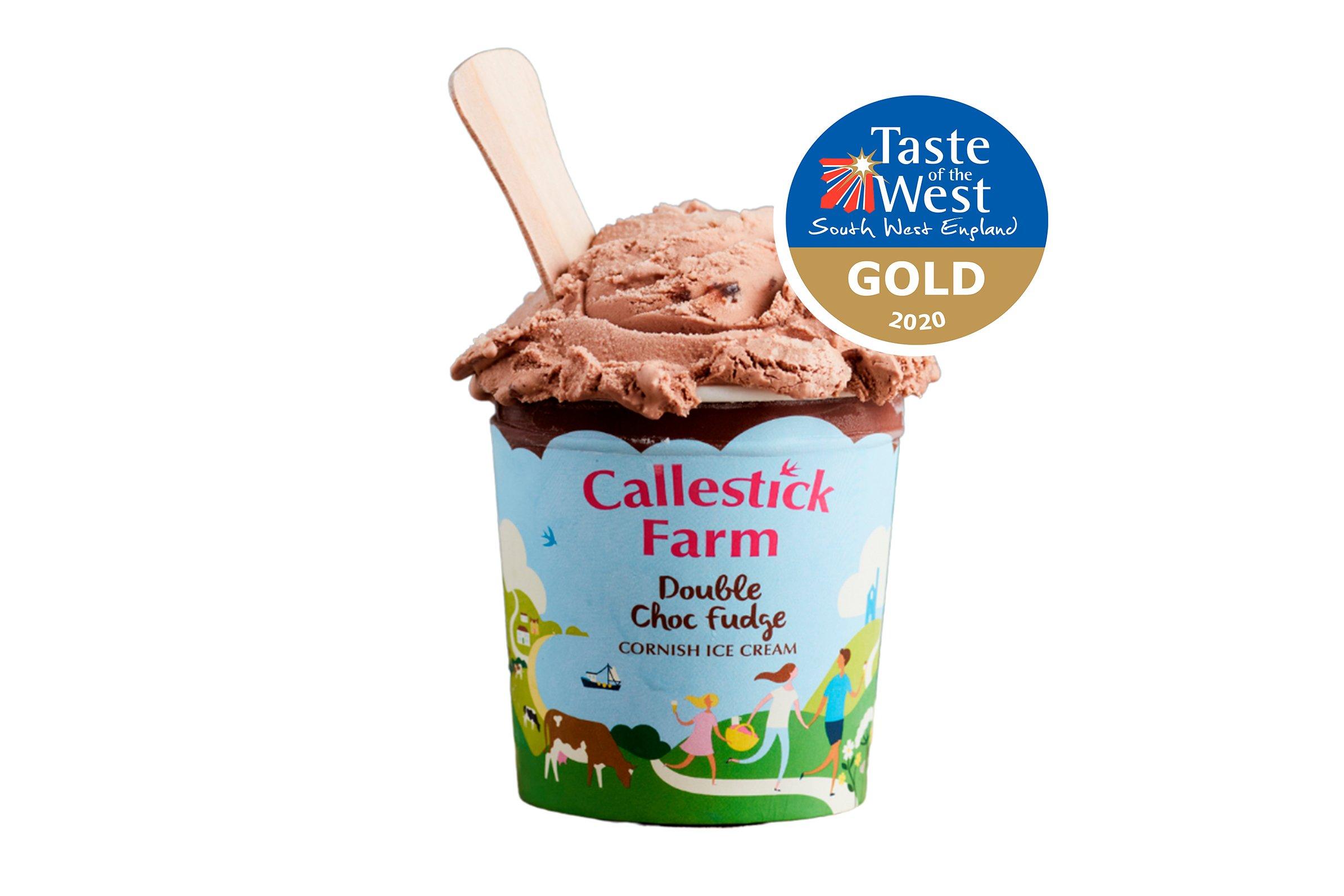 Callestick Farm Double Choc Fudge Ice Cream 125ml