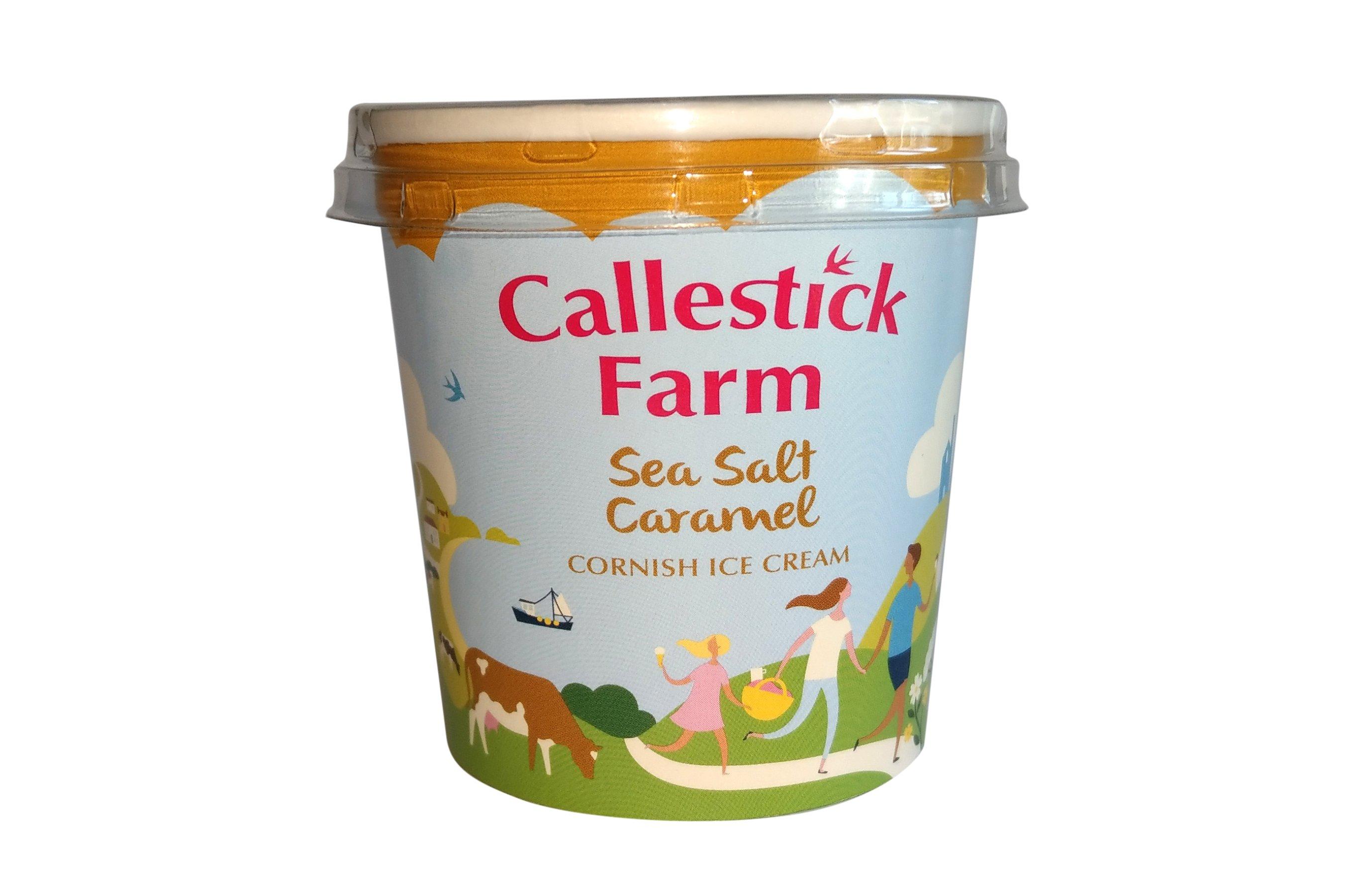 Callestick Farm Cornish Sea Salt Caramel Ice Cream 125ml