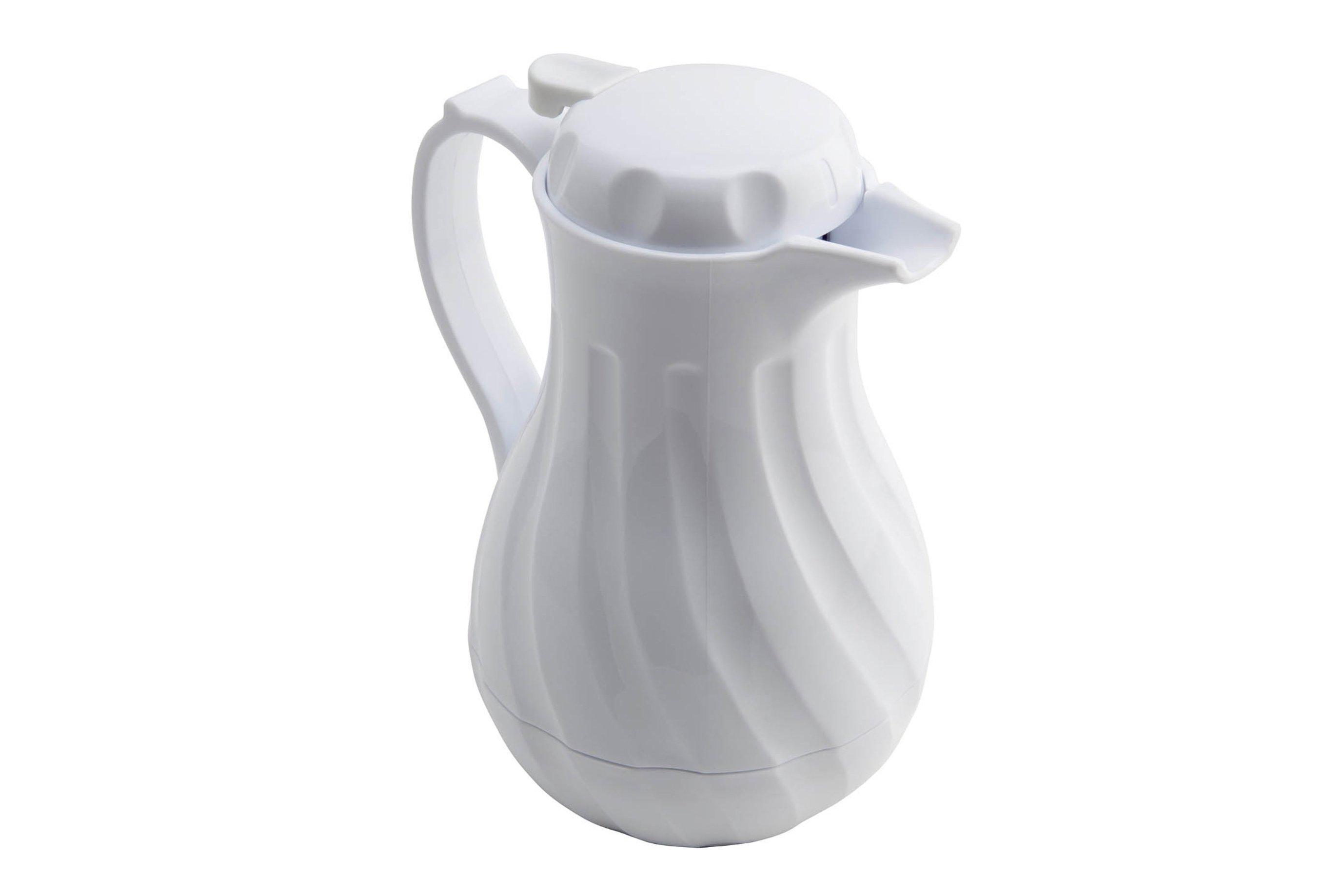 White Insulated Server Jug with Lid - 1.16ltr (40oz)