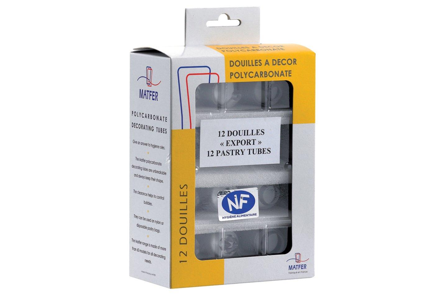 Matfer Polycarbonate 12 Piece Piping Nozzle Set