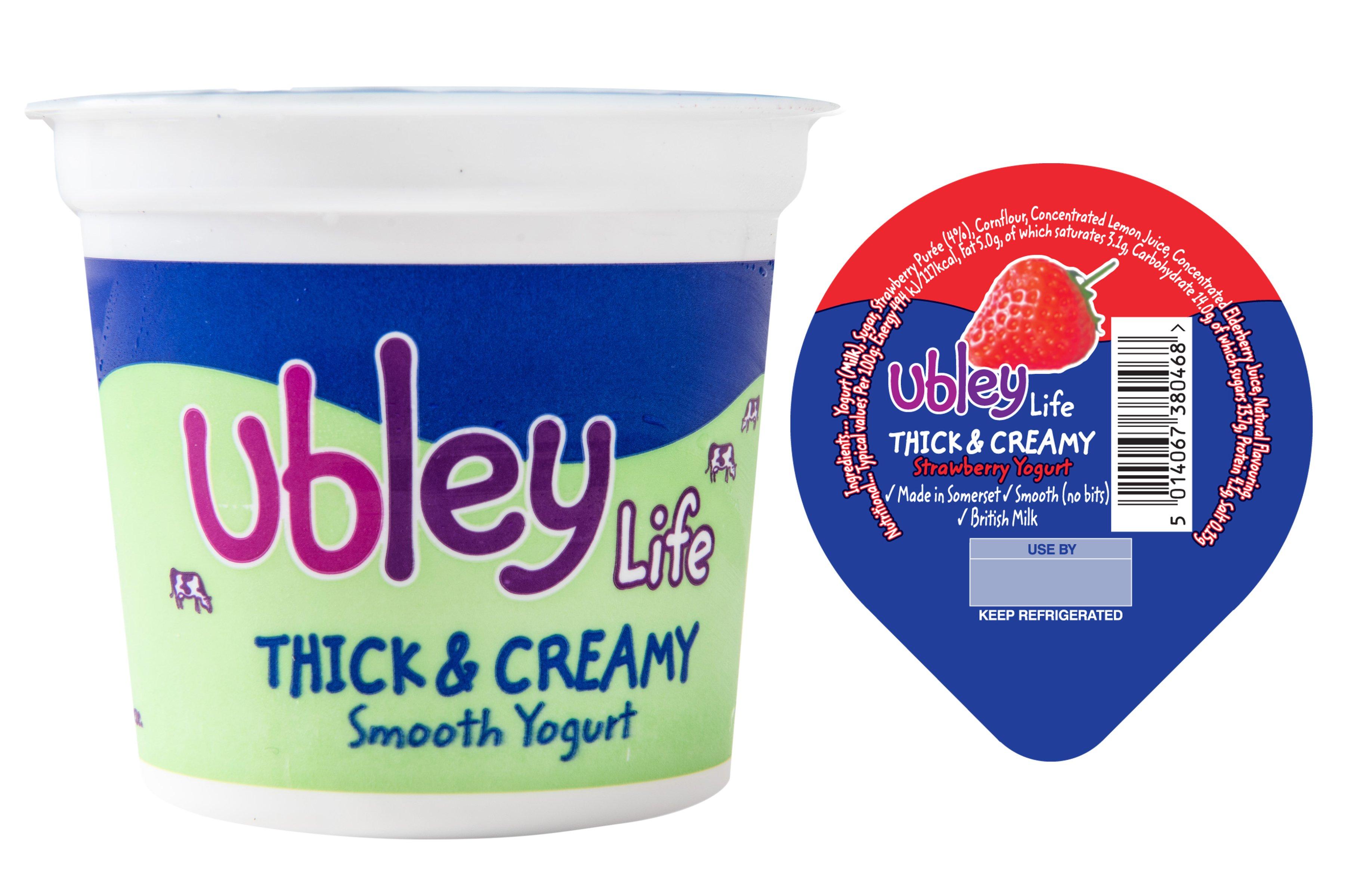 Ubley Thick & Creamy Strawberry Yogurt