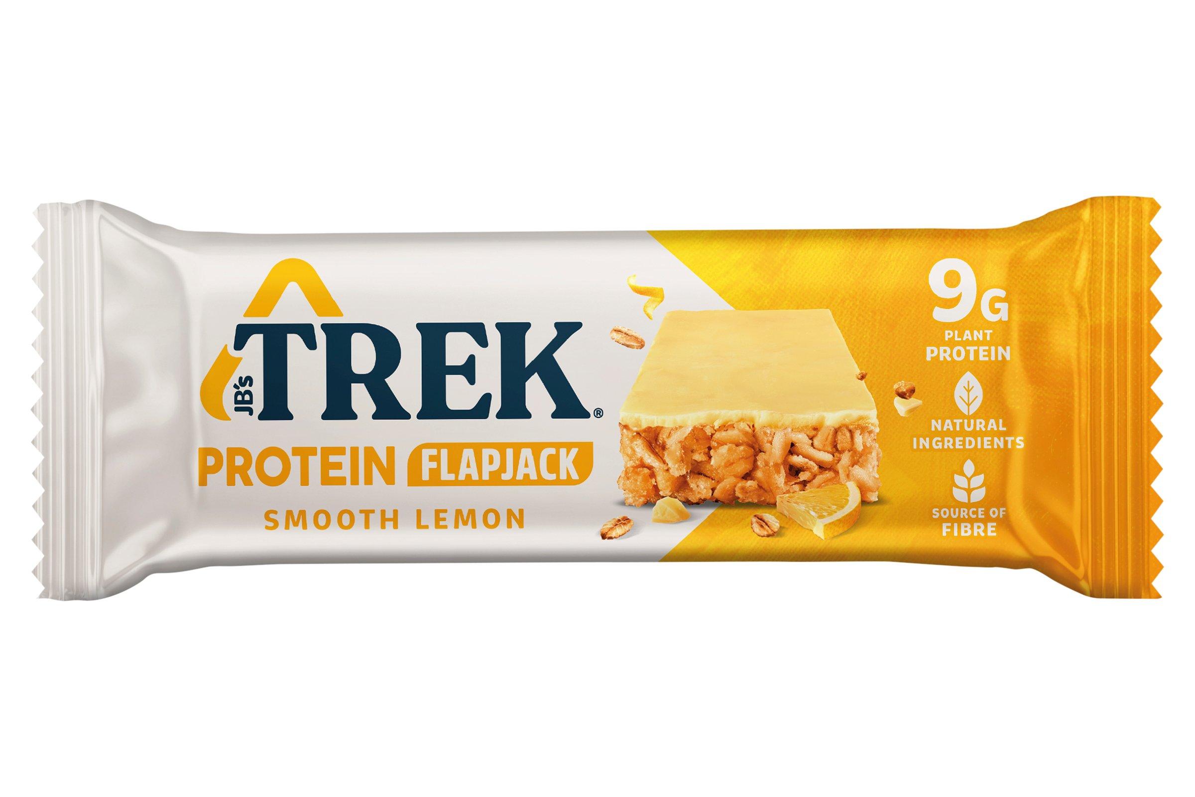 TREK Smooth Lemon Protein Flapjack 50g