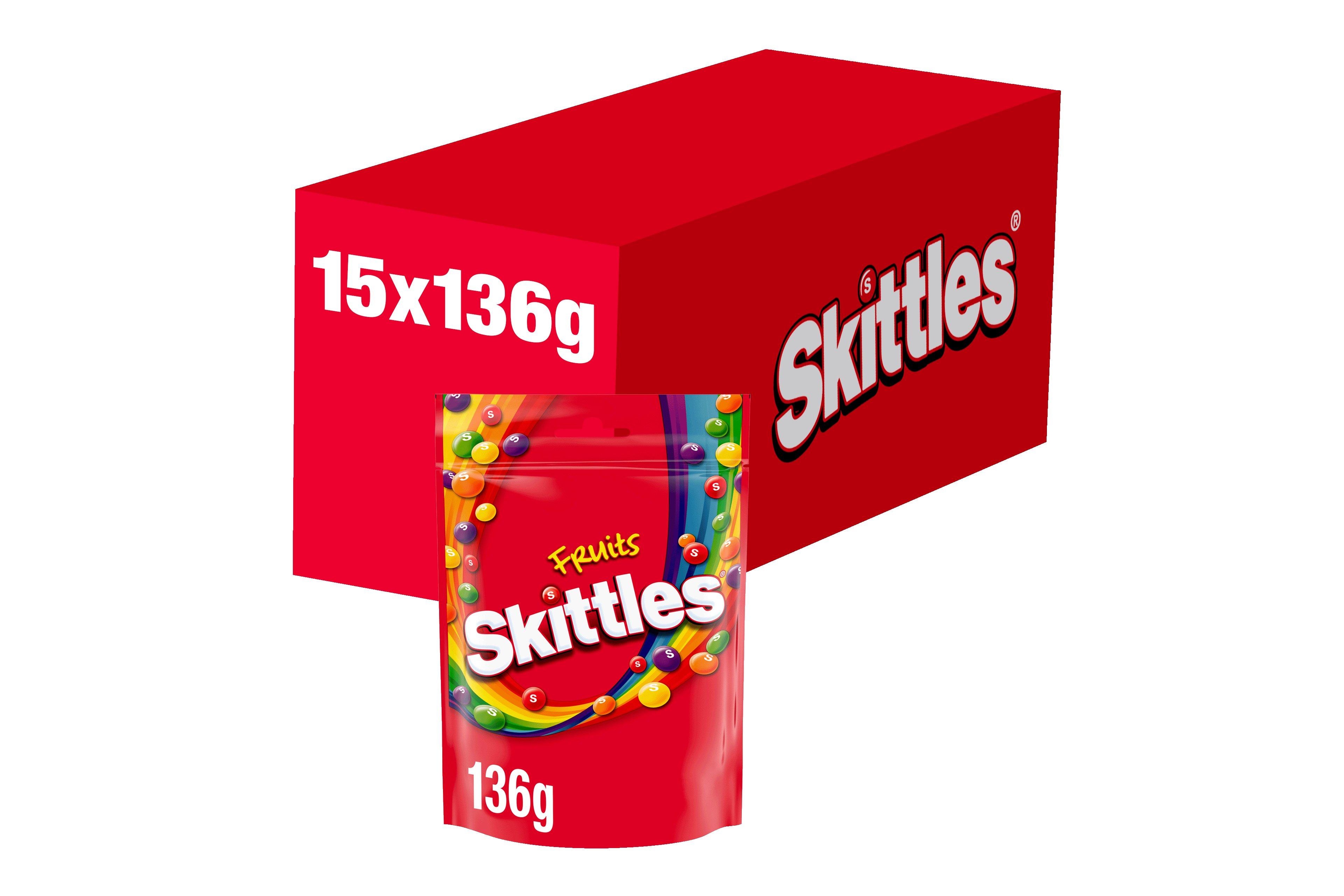 Skittles Chewy Sweets Bag Fruit Flavoured 136g