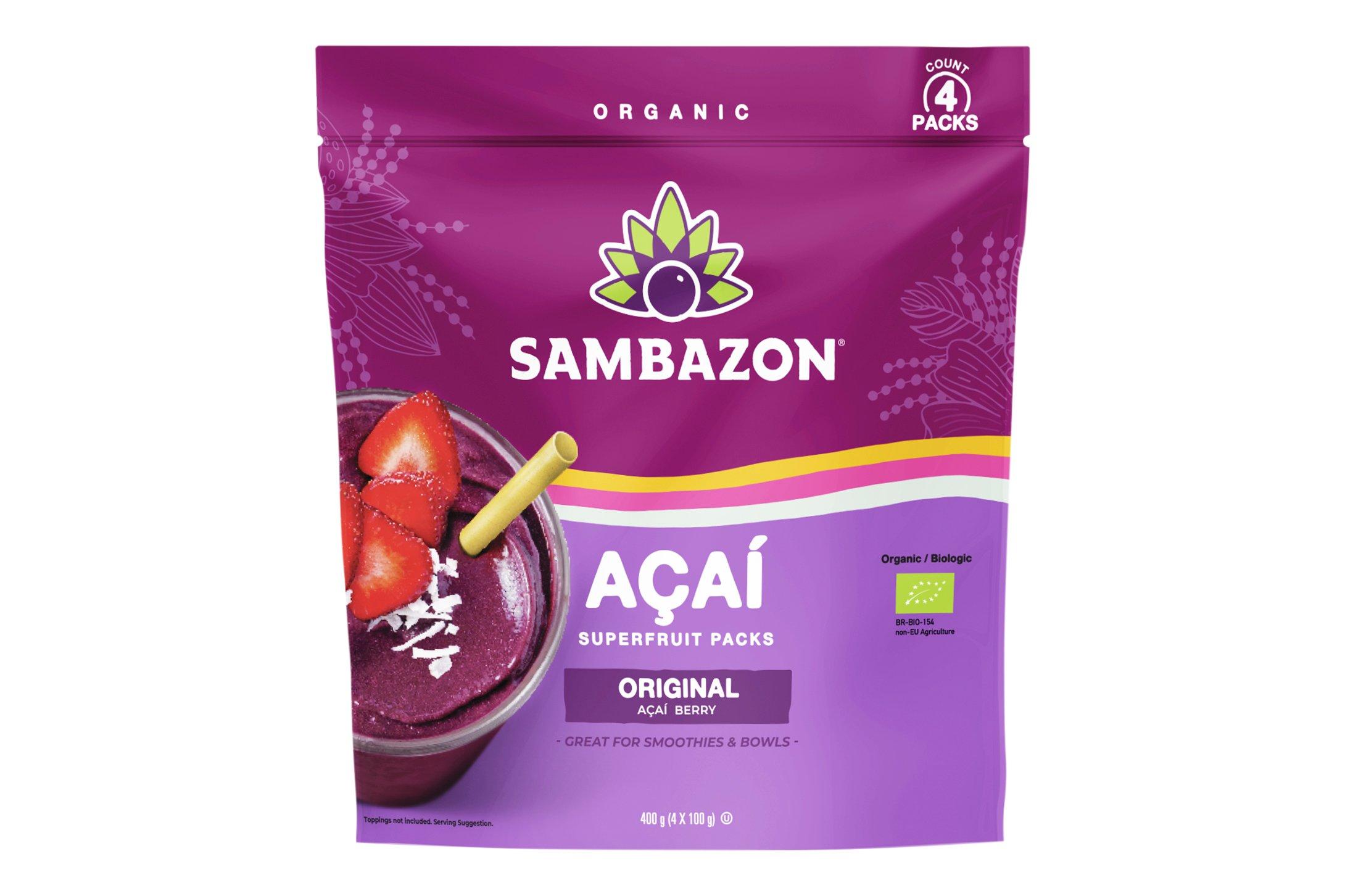 Sambazon Organic Original Blend Acai Superfruit Packs