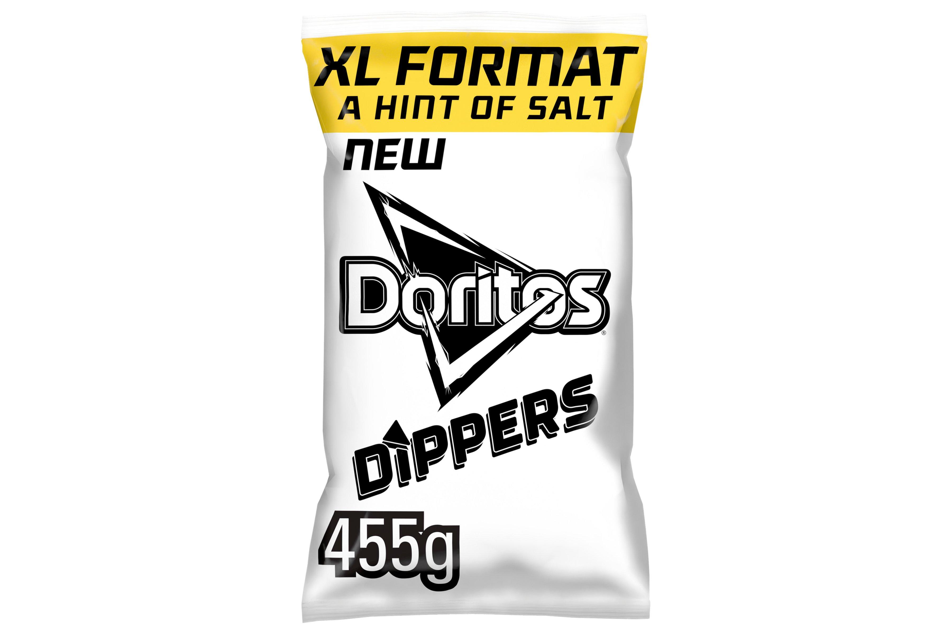 Doritos Lightly Salted Tortilla Chips Crisps Nachos 455g