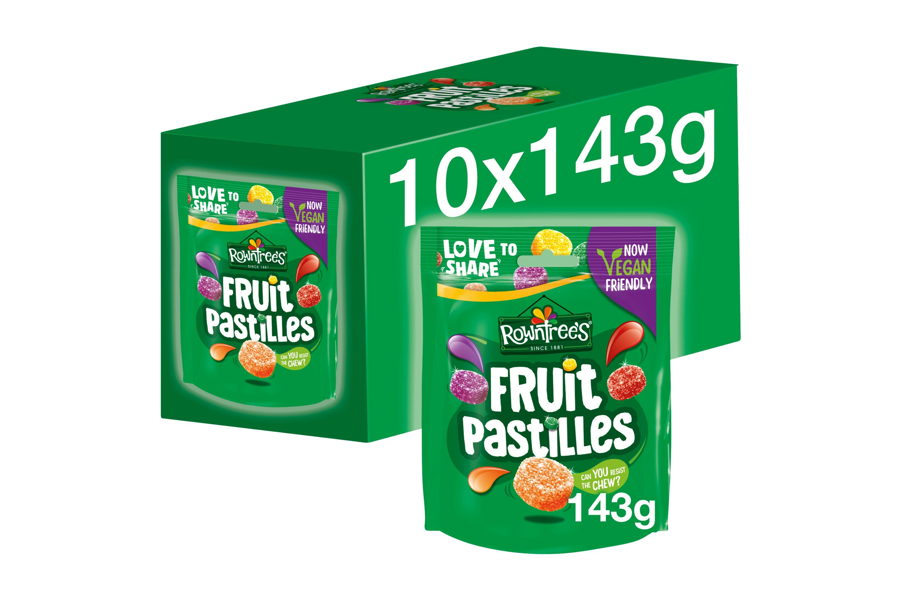 Rowntree's Fruit Pastilles Vegan Friendly Sweets Sharing Pouch 143g