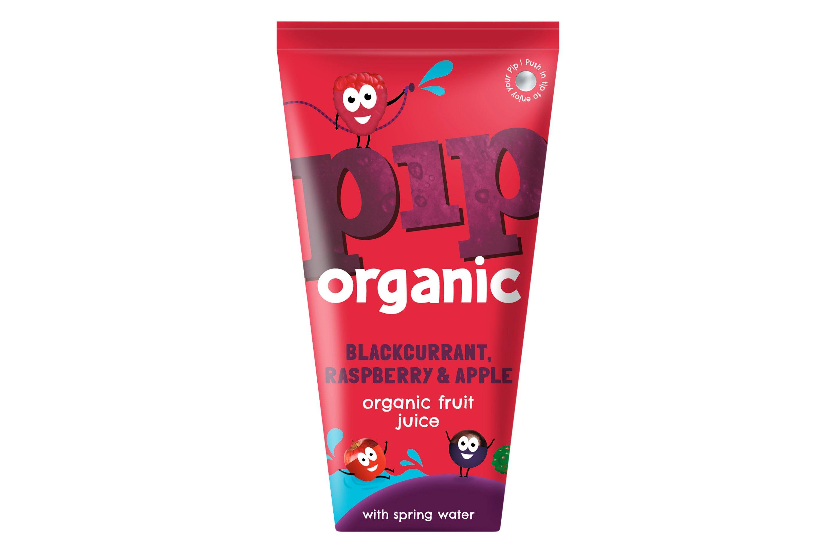 Pip Organic Blackcurrant, Raspberry & Apple Juice with Spring Water