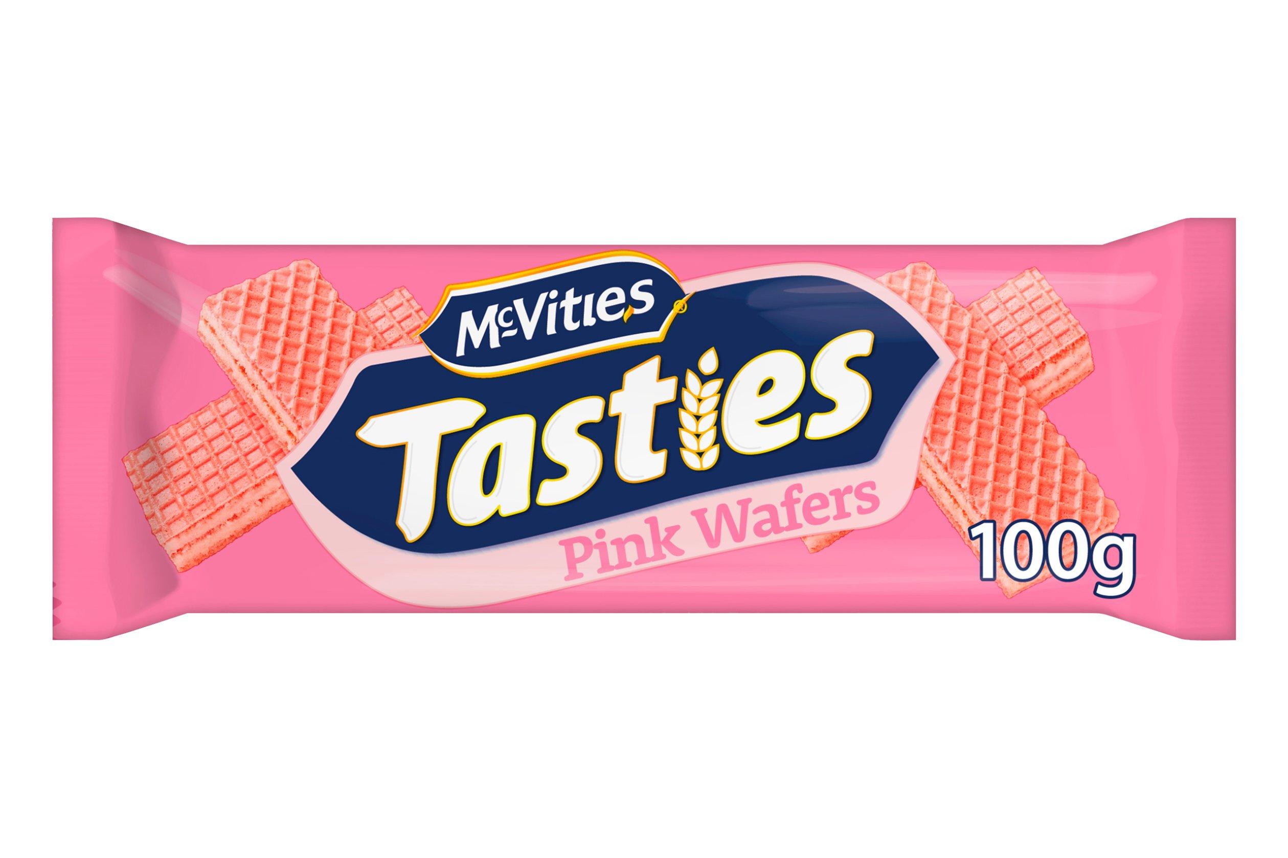 McVitie's  Tasties Pink Wafer Biscuits 100g