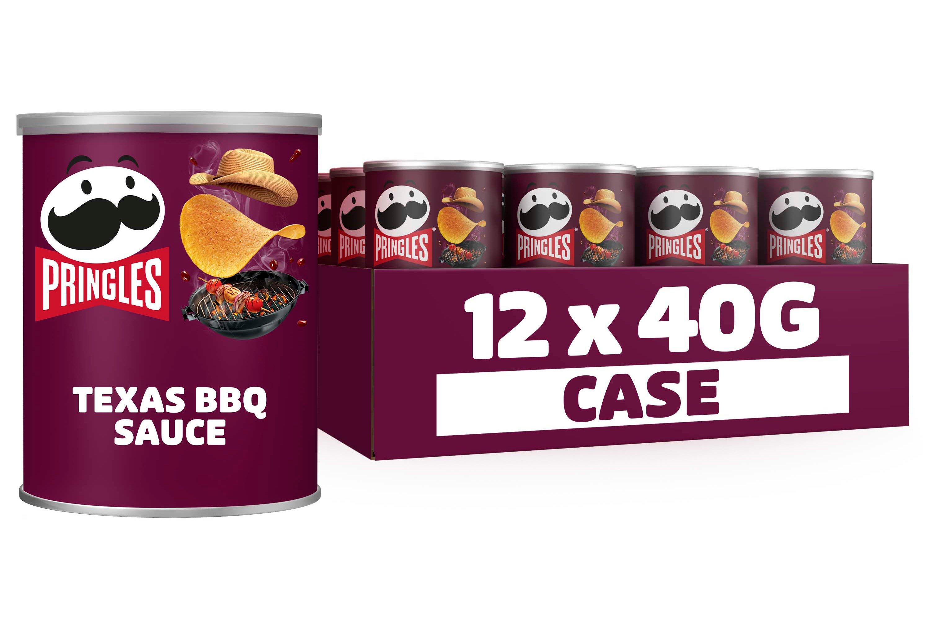 Pringles Texas BBQ Snacking Crisps 12 x 40g