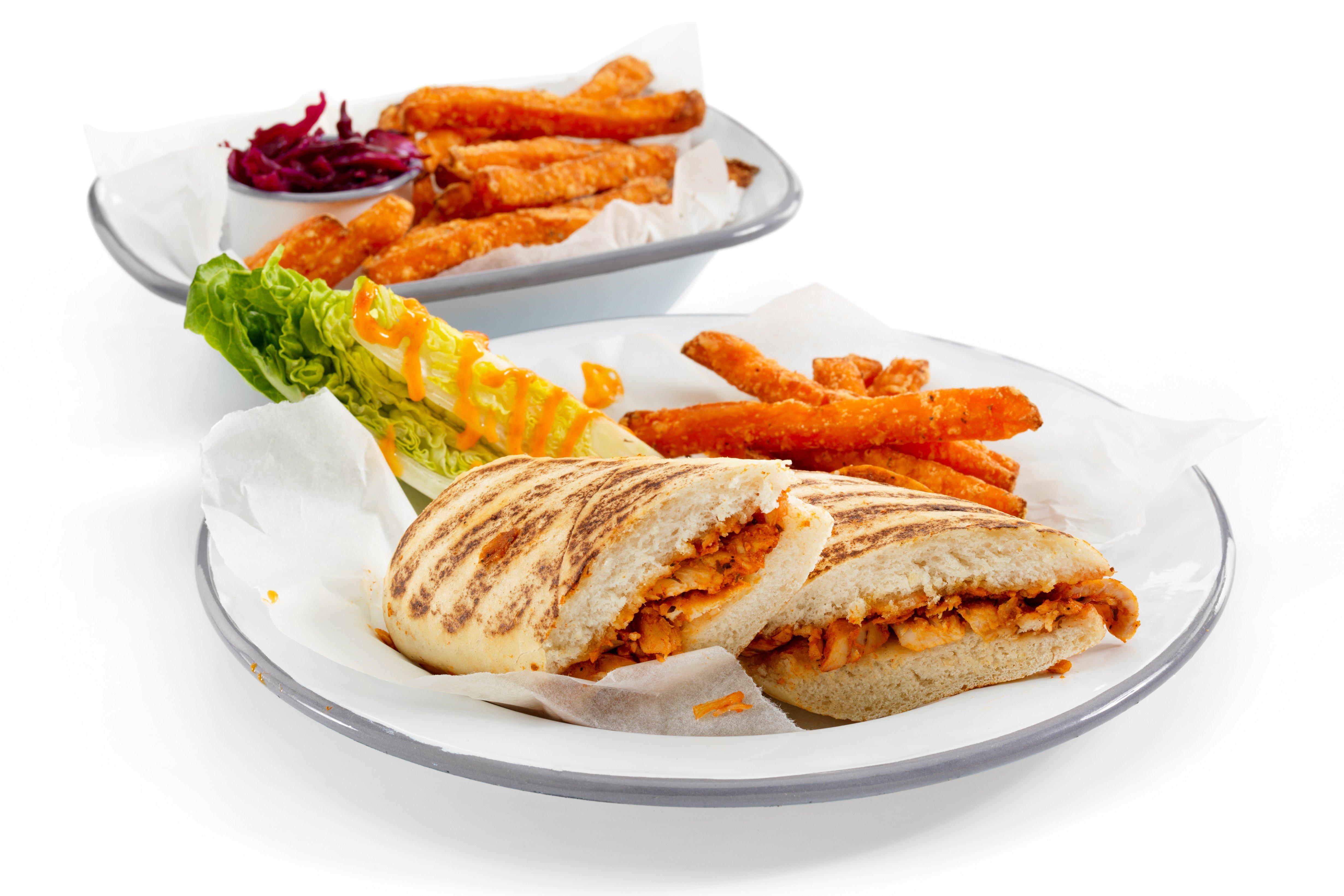Tiffin Sandwiches BBQ Cajun Chicken Panini