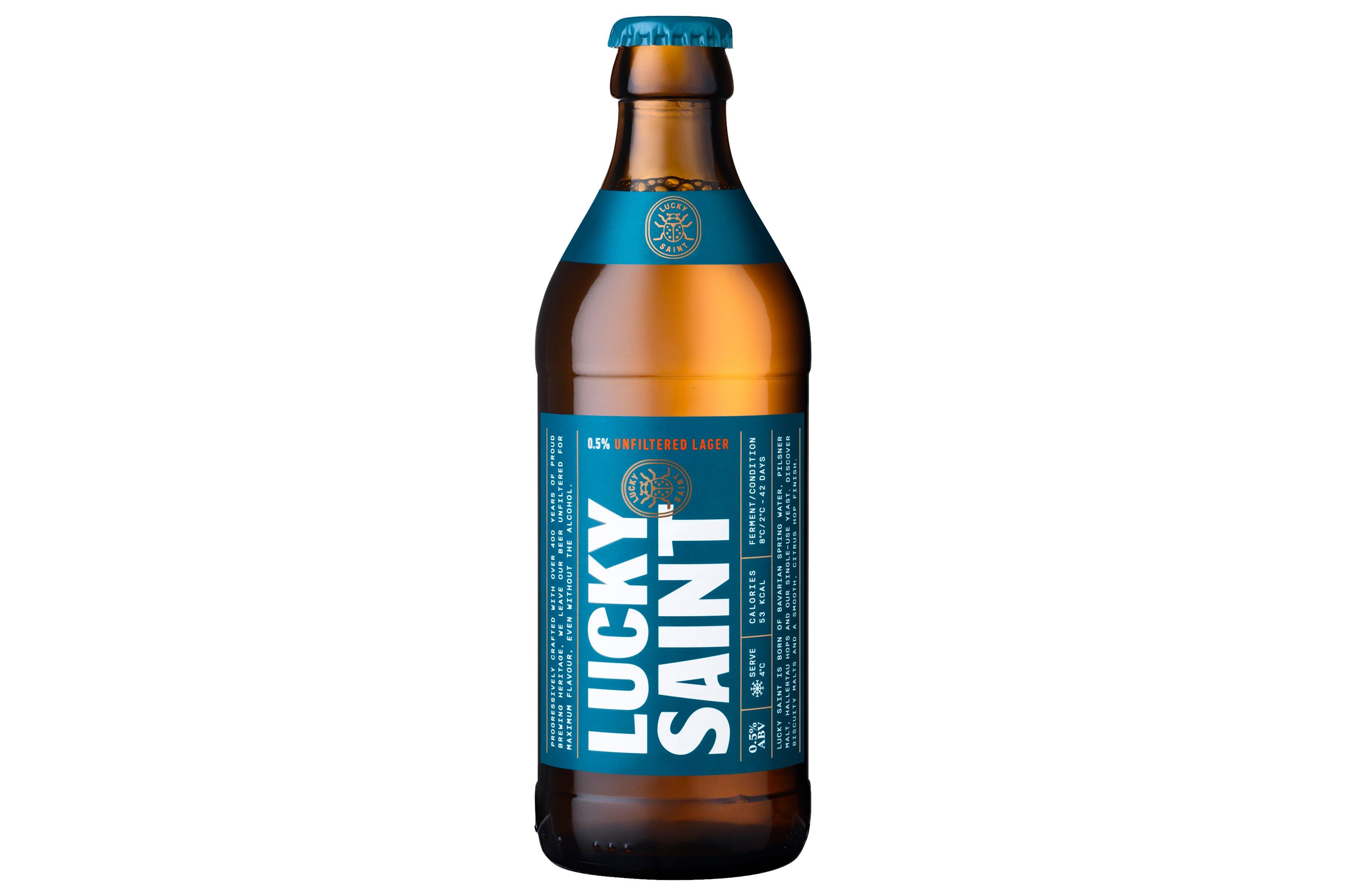 Lucky Saint 0.5% Alcohol Free Superior Unfiltered Lager
