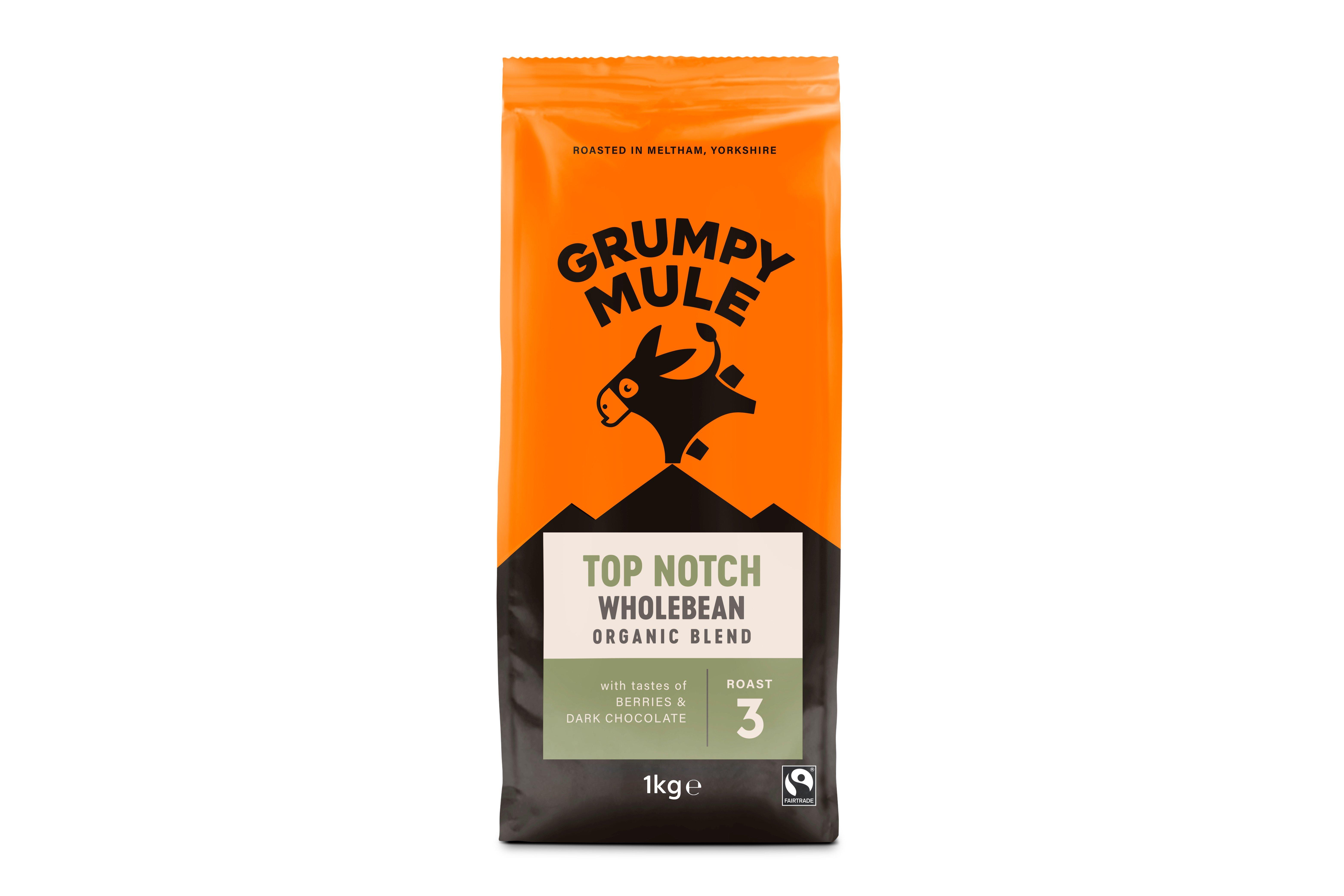 Grumpy Mule WB Top Notch Organic Coffee Beans
