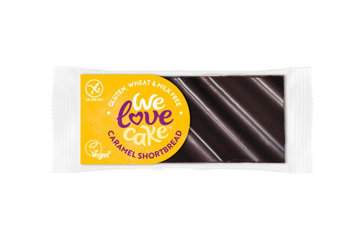 We Love Cake Vegan & Gluten Free Caramel Shortbread Slice