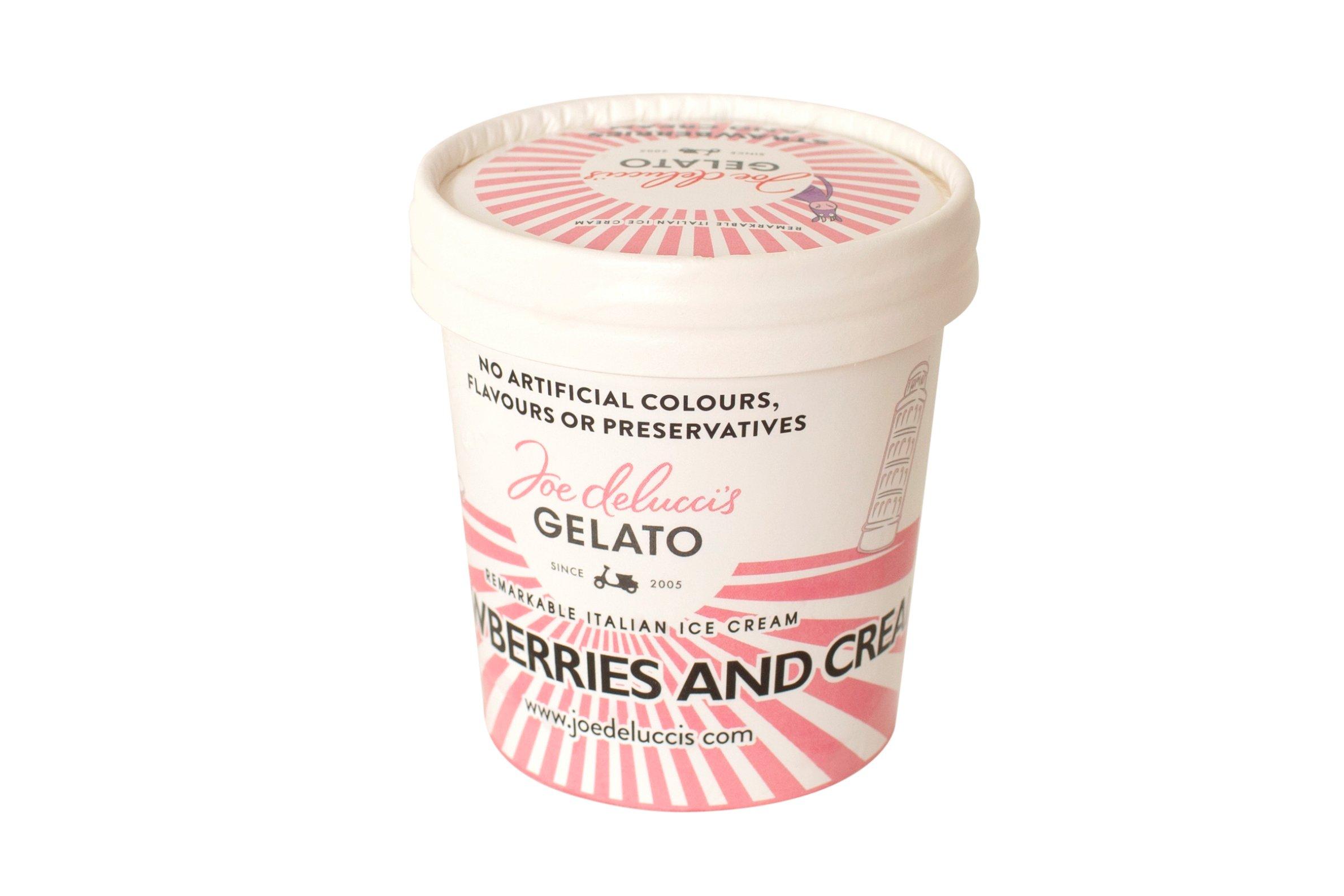 Joe Delucci's Strawberry & Cream Gelato Tub