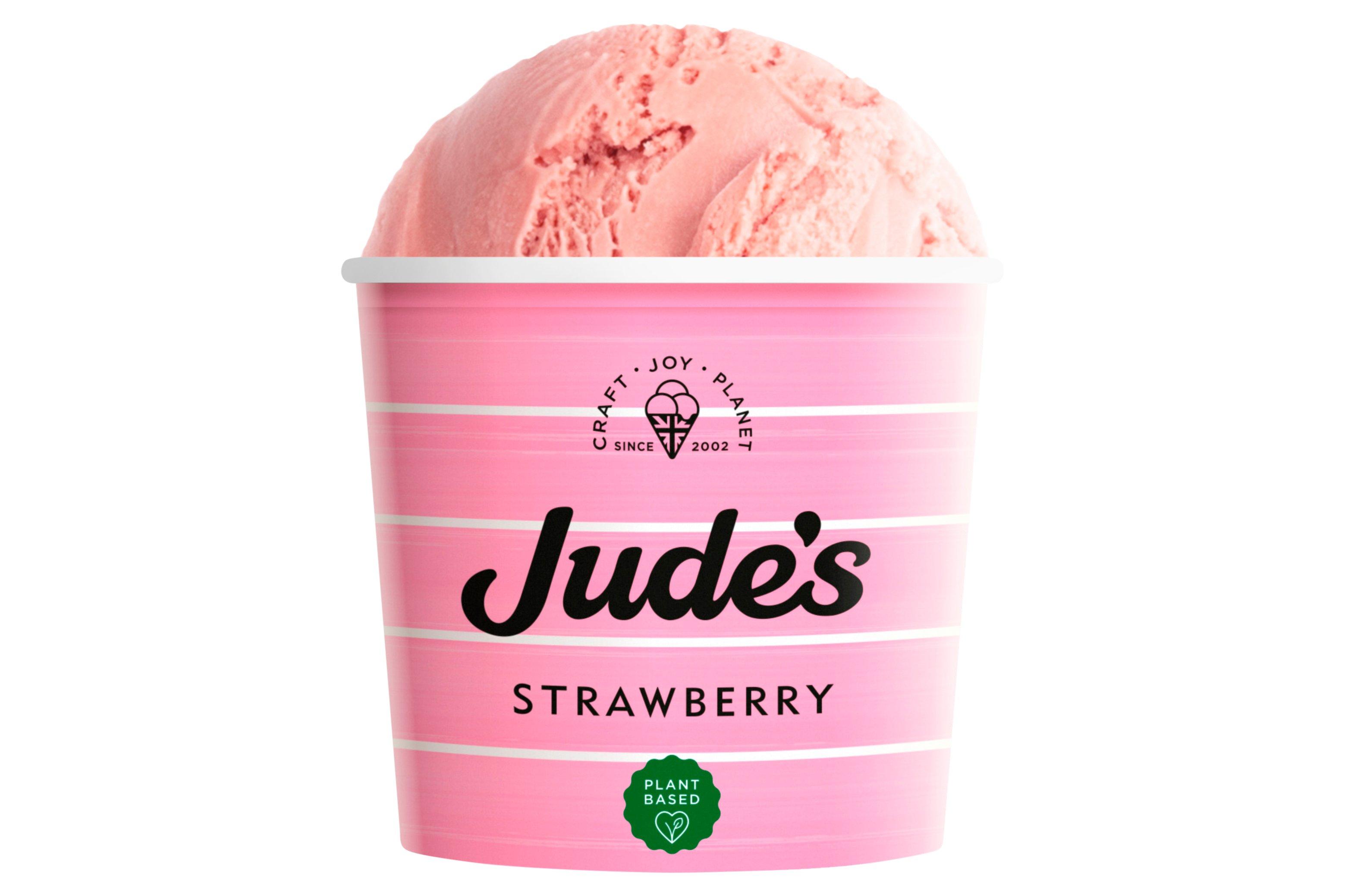 Jude's Vegan Strawberry Ice Cream Tub