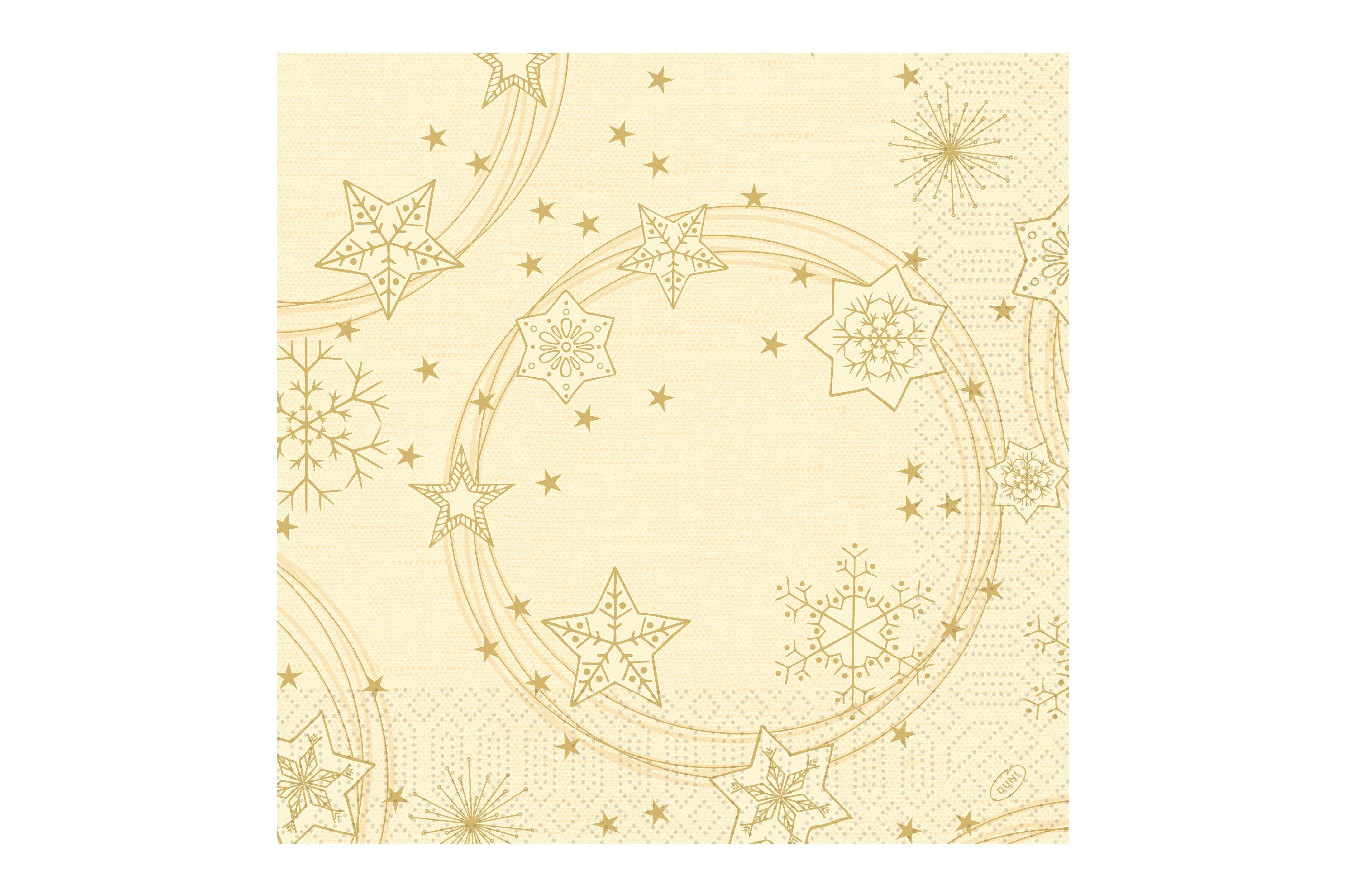 Duni Star Shine Cream Napkins 3Ply