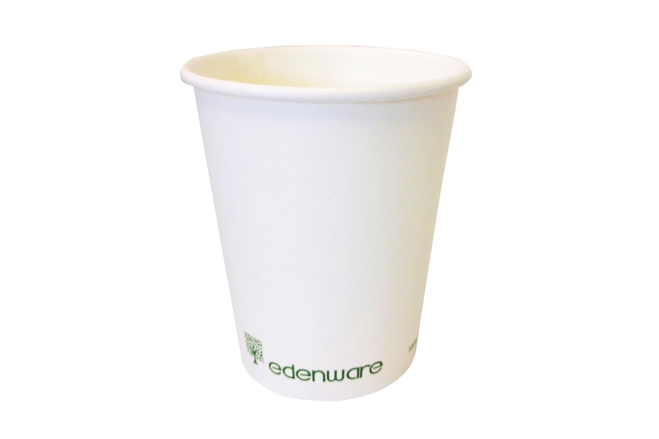Edenware Single Wall White Hot Cups - 4oz