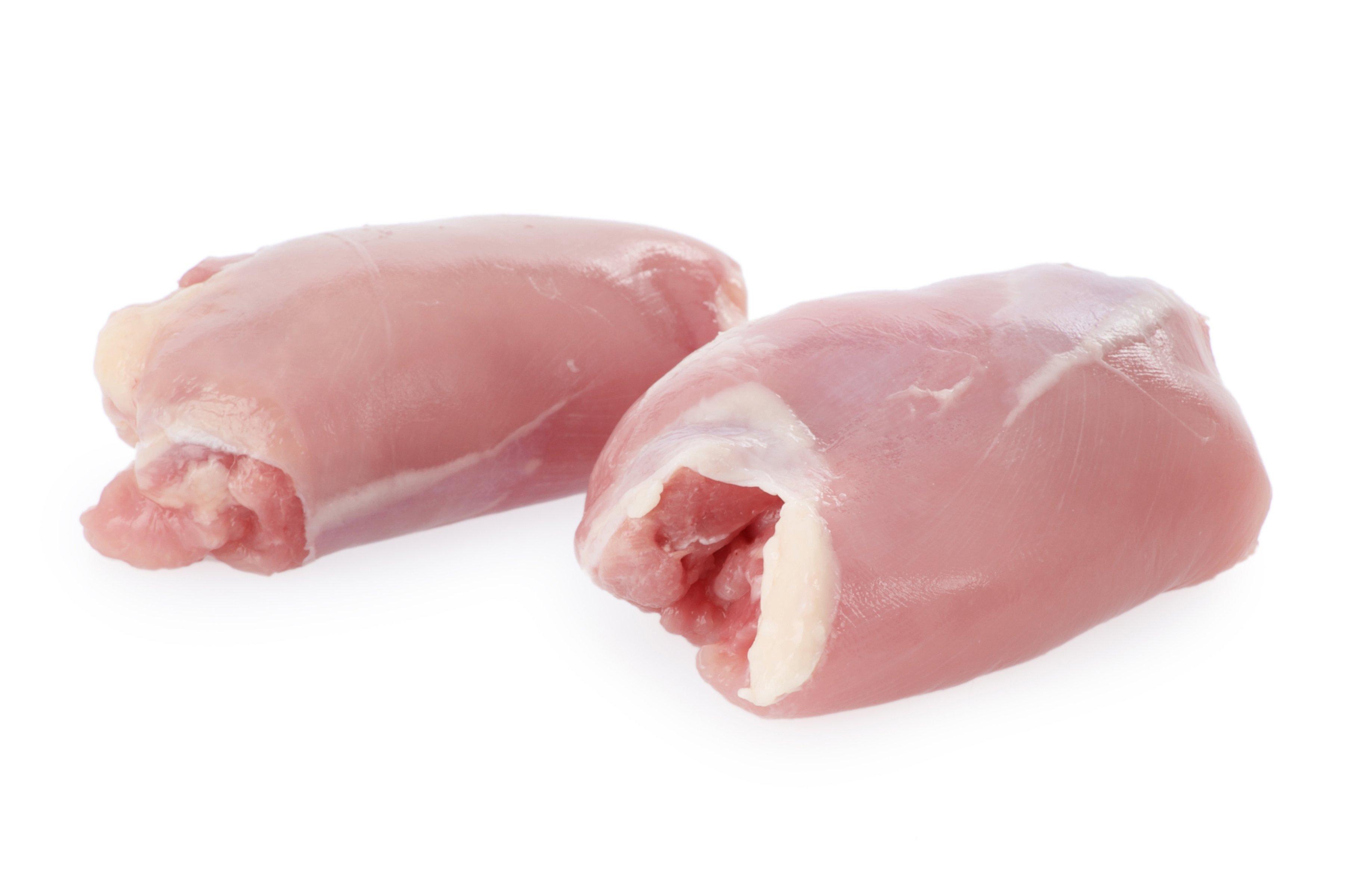 British Red Tractor Halal Skinless and Boneless Uncalibrated Chicken Thighs