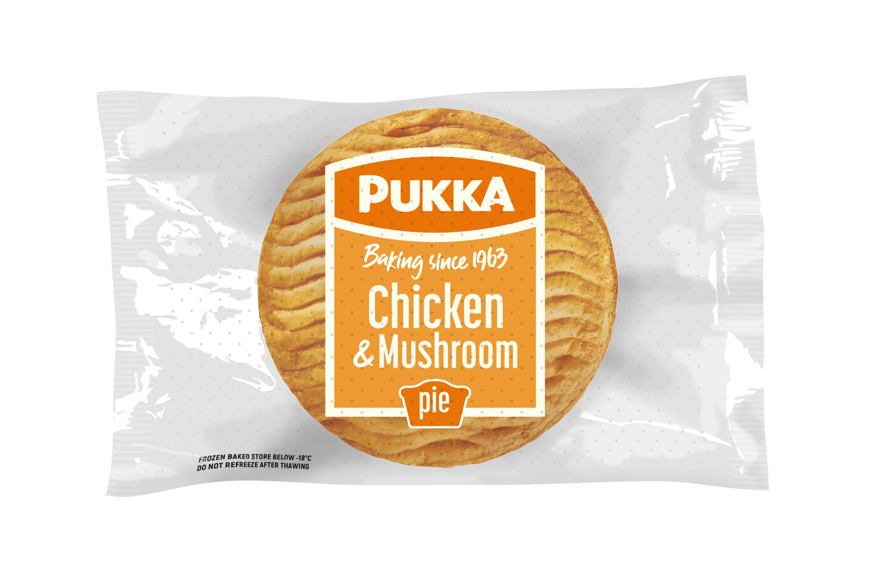 Pukka Individually Wrapped Baked Chicken & Mushroom Pies