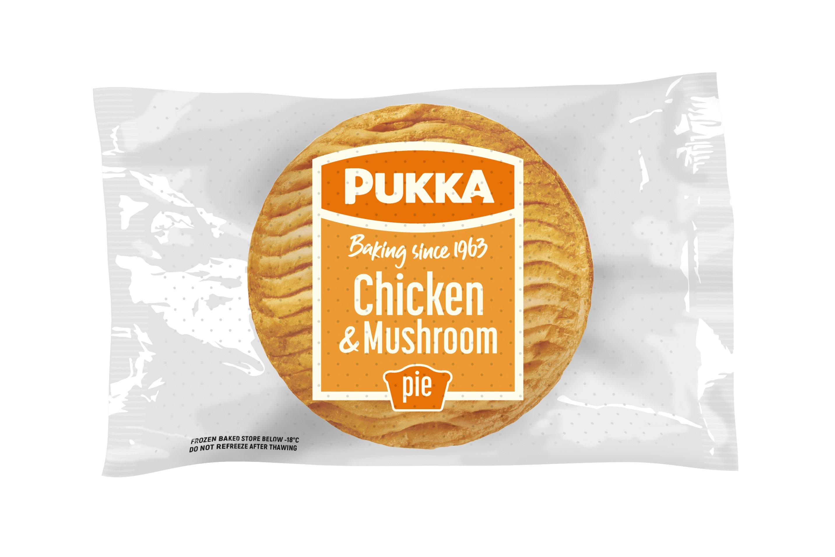 Pukka Individually Wrapped Baked Chicken & Mushroom Pies
