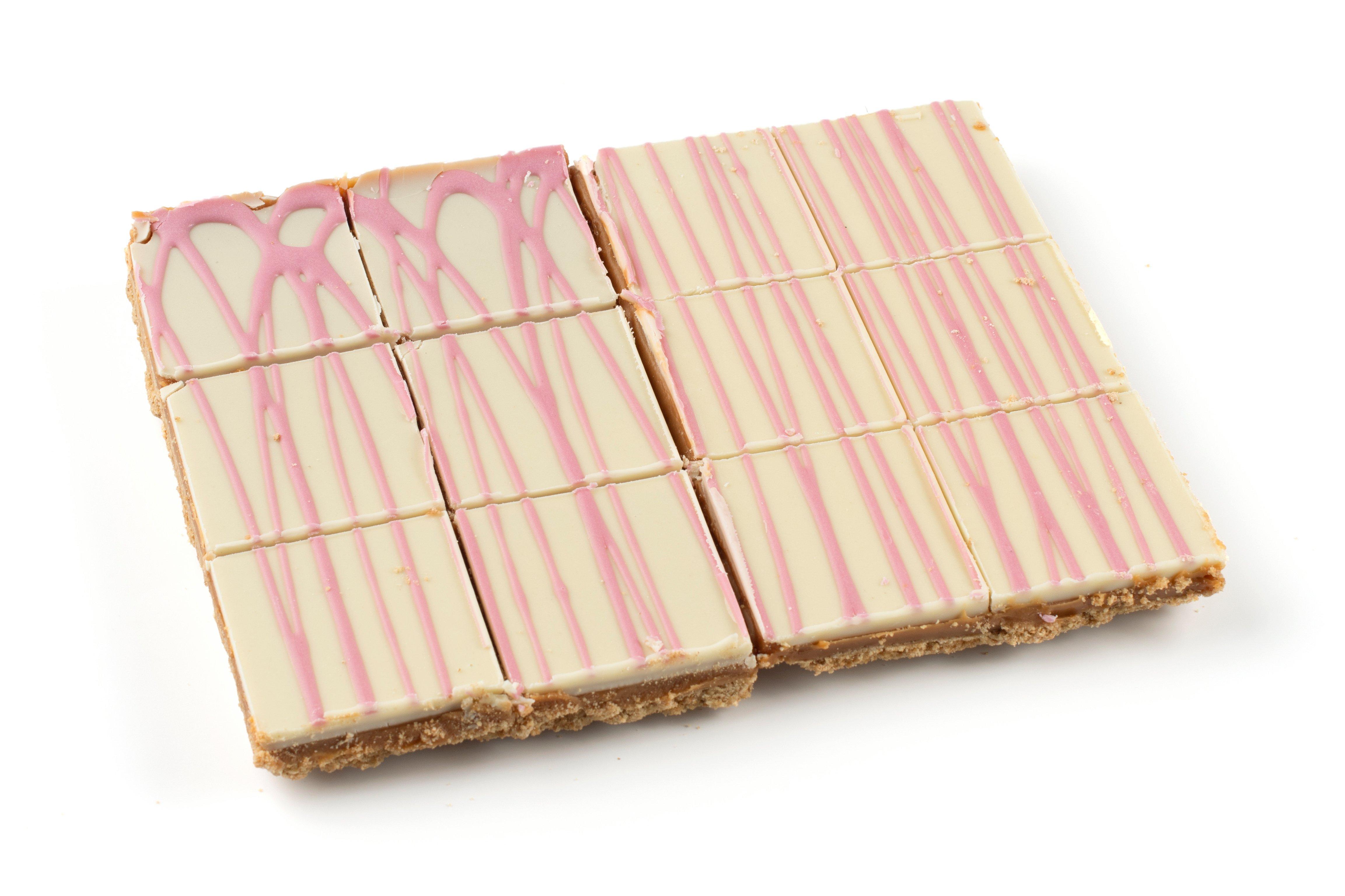 Grand Productions White Chocolate & Raspberry Caramel Shortcake Traybake  (Scotland Only)