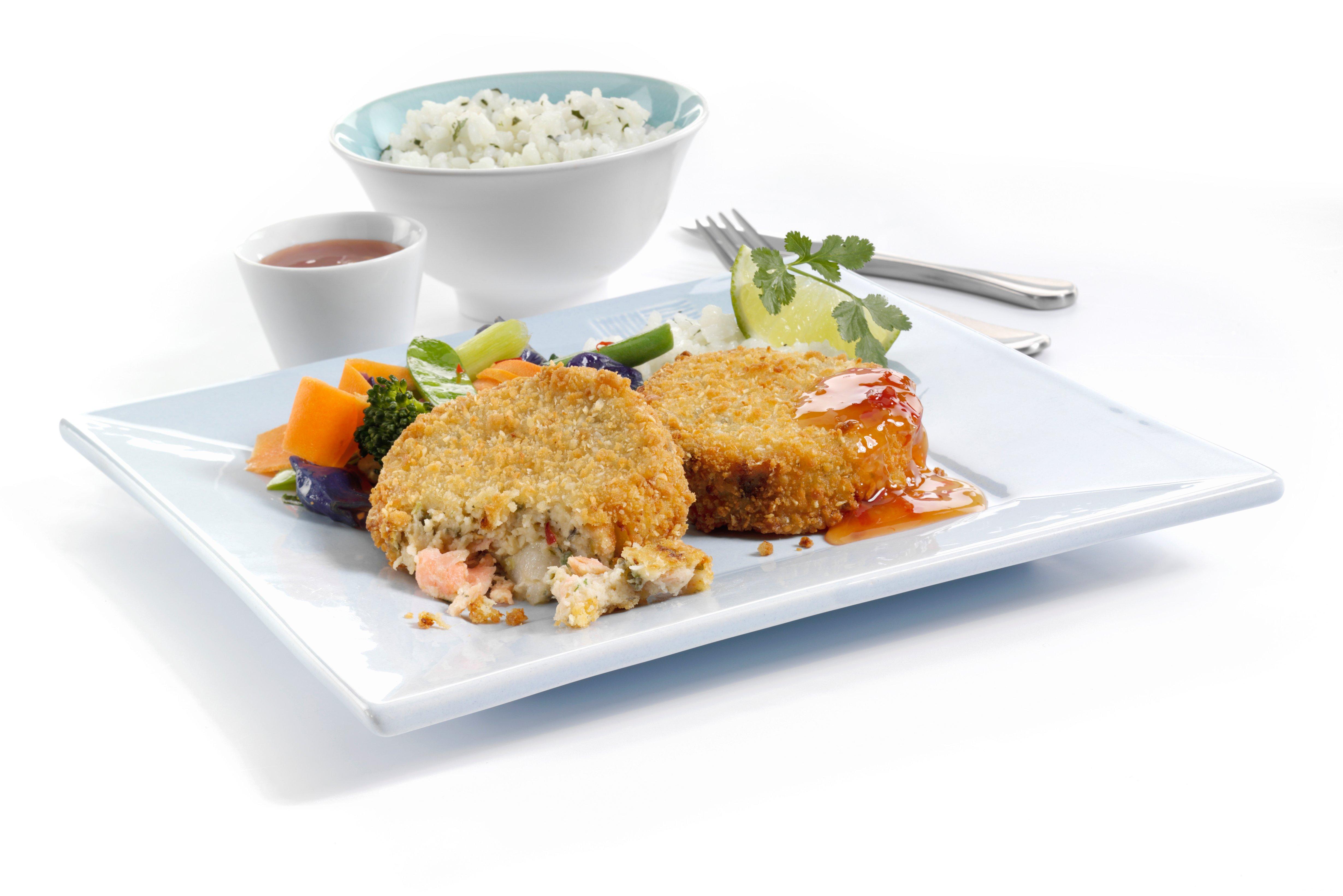 M&J Seafood MSC Salmon, Cod, Coconut & Lemongrass Fishcakes