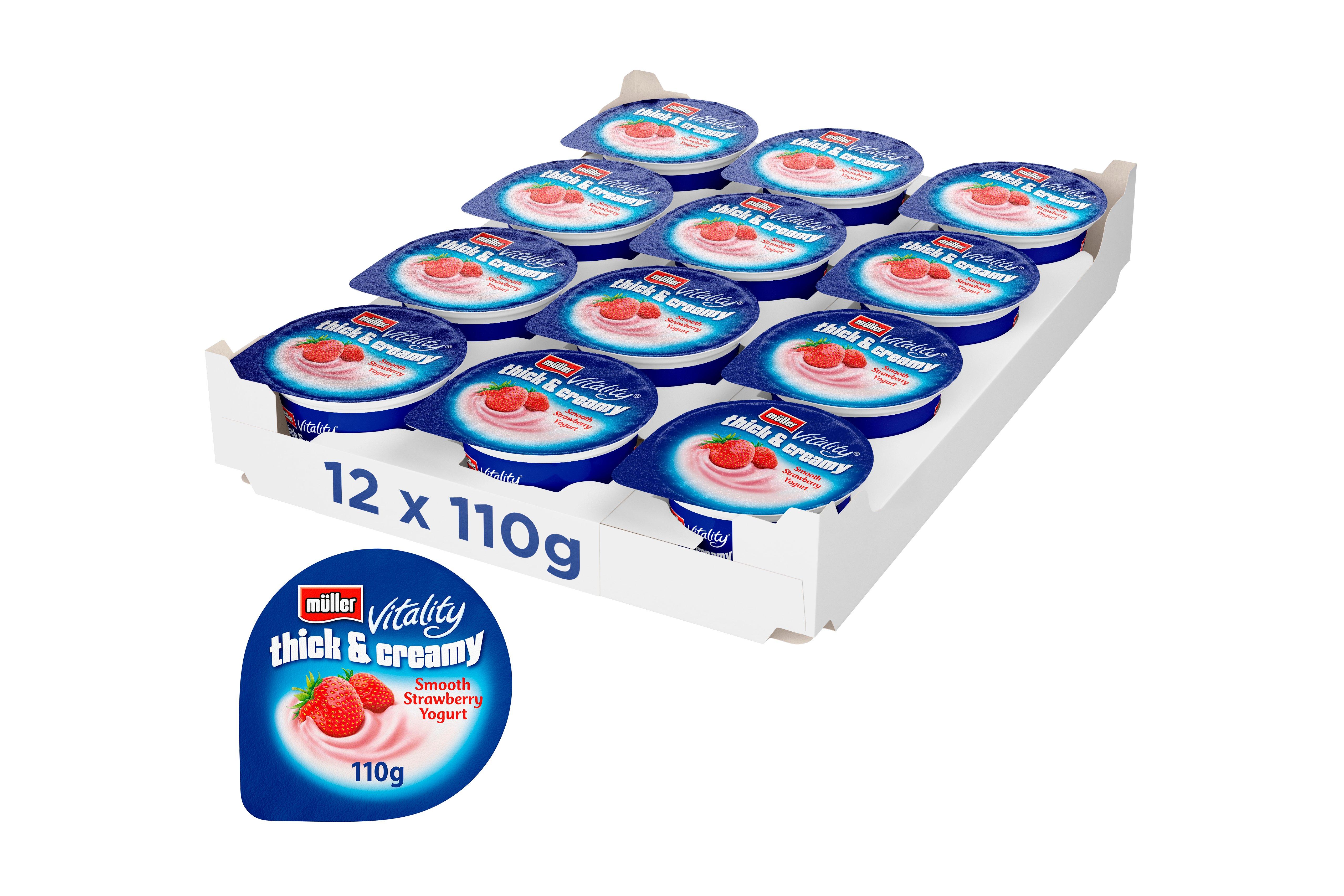 Muller Thick & Creamy Strawberry Yogurt