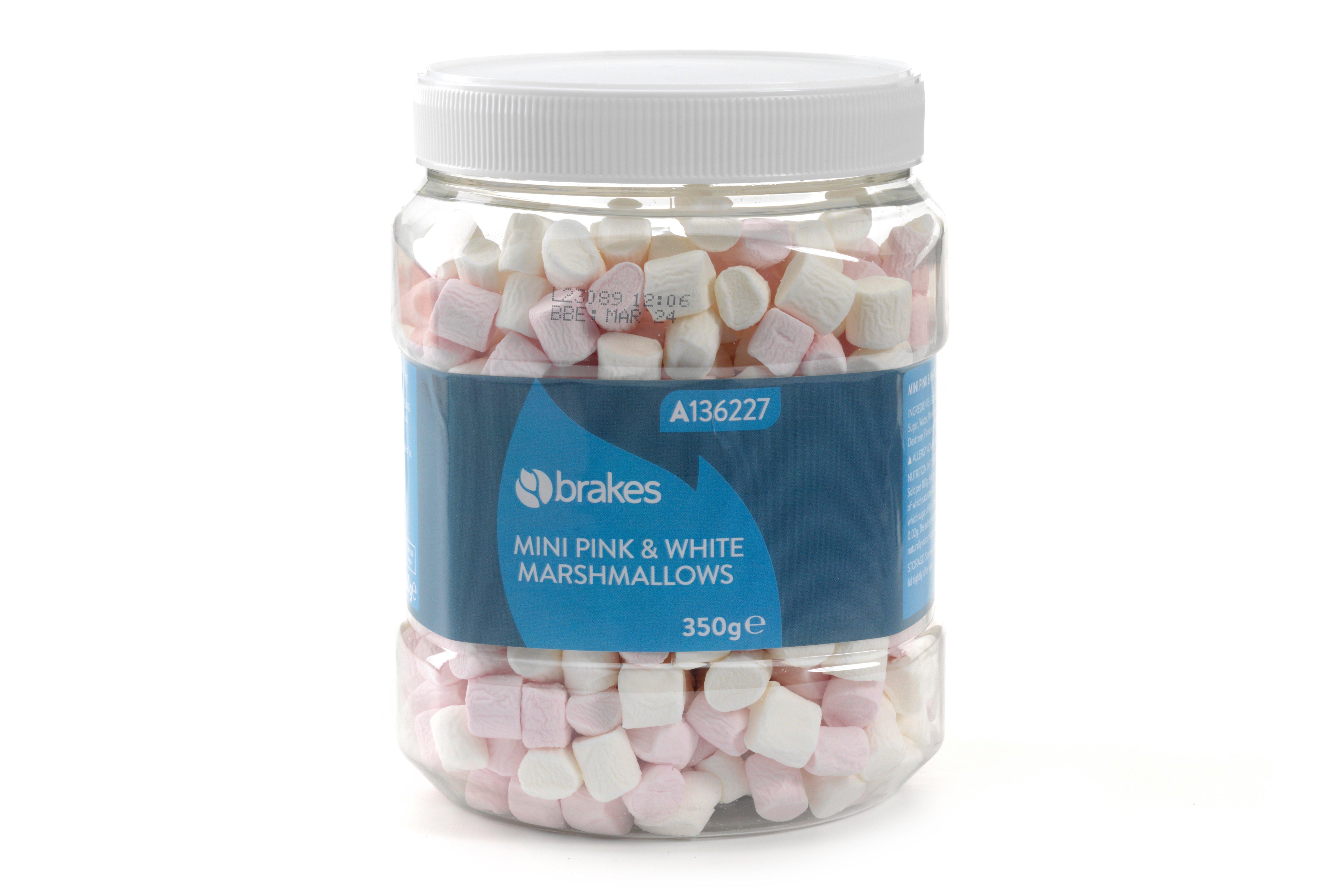 Brakes Mini Pink and White Marshmallows
