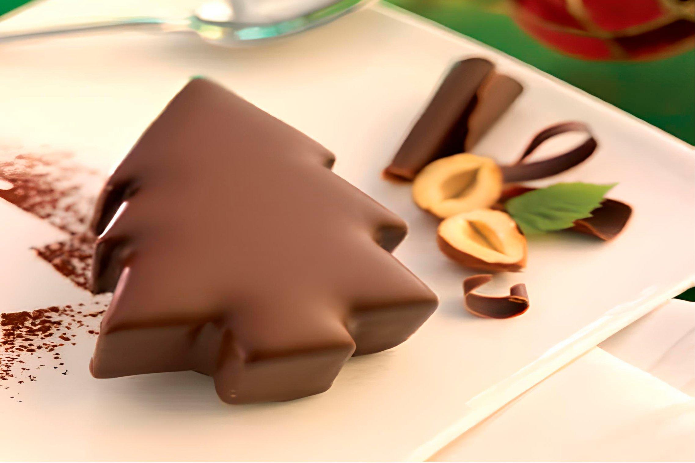 Chocolate Coated Ice Cream Xmas Trees
