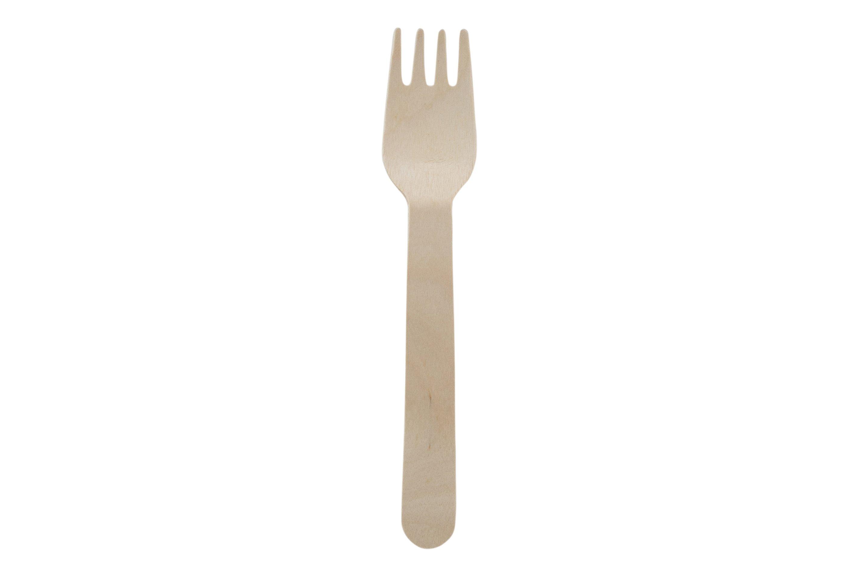 Birch Wood Disposable Fork