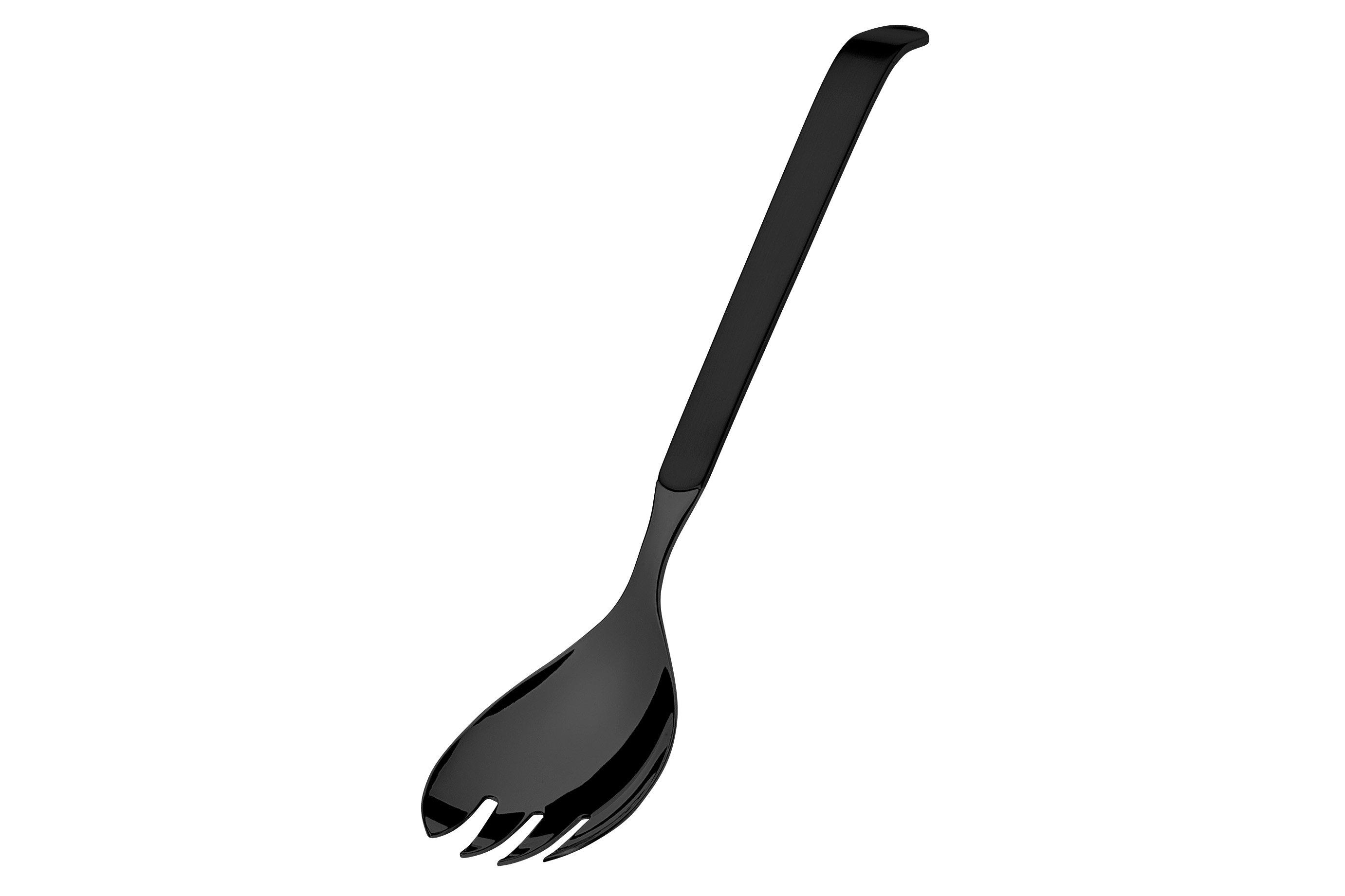 Black Gloss Salad Serving Fork 30cm