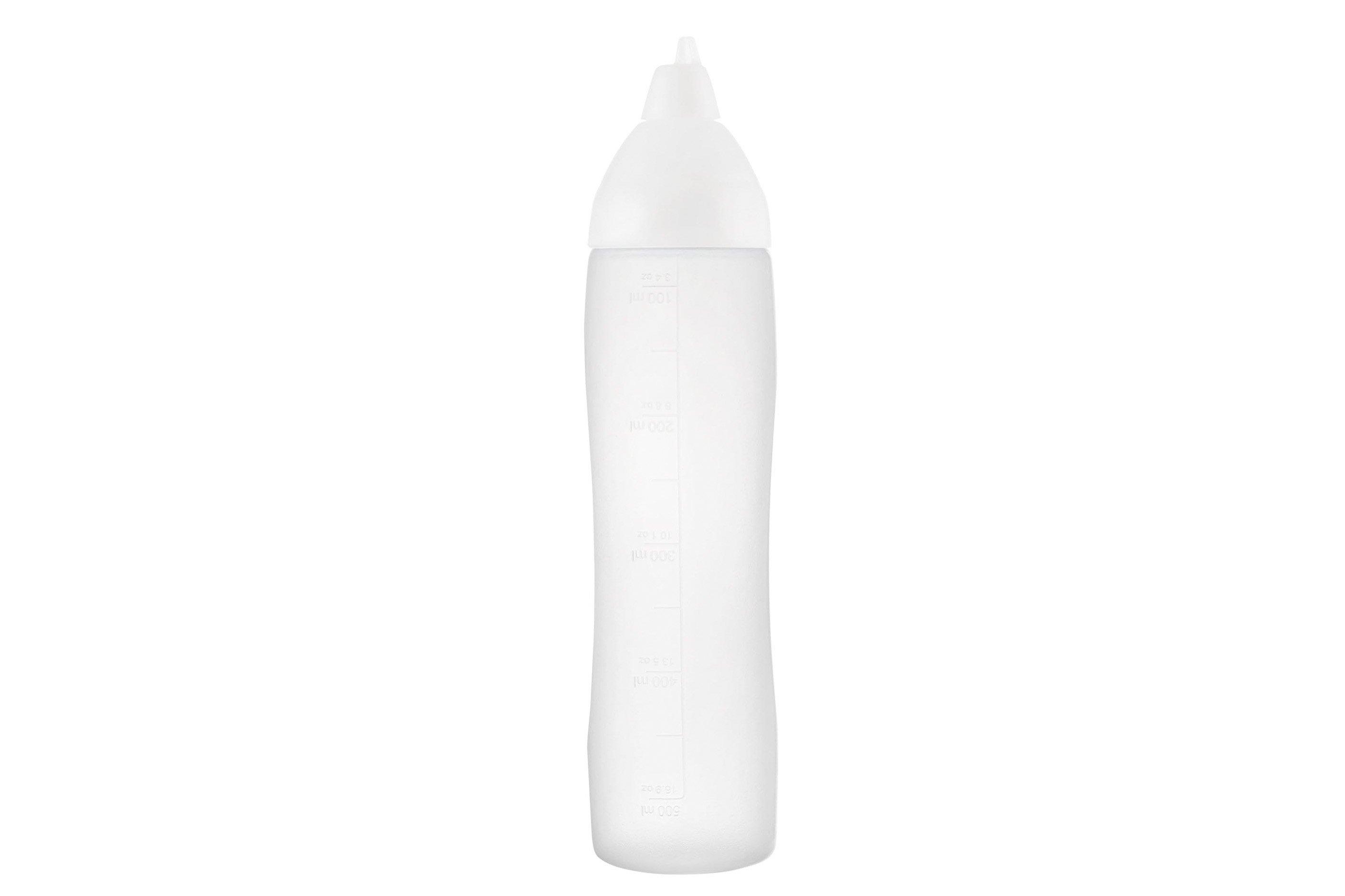 Non Drip Sauce Bottle with White Lid