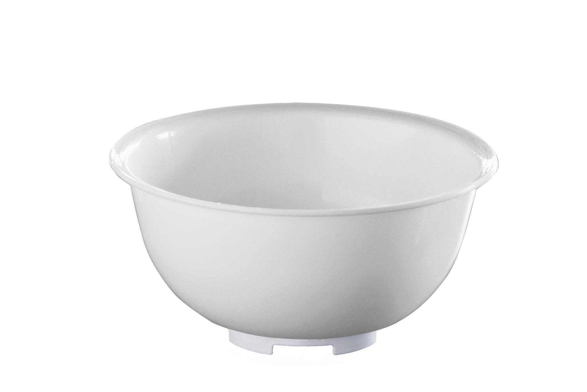 White Polypropylene Mixing Bowl 1ltr