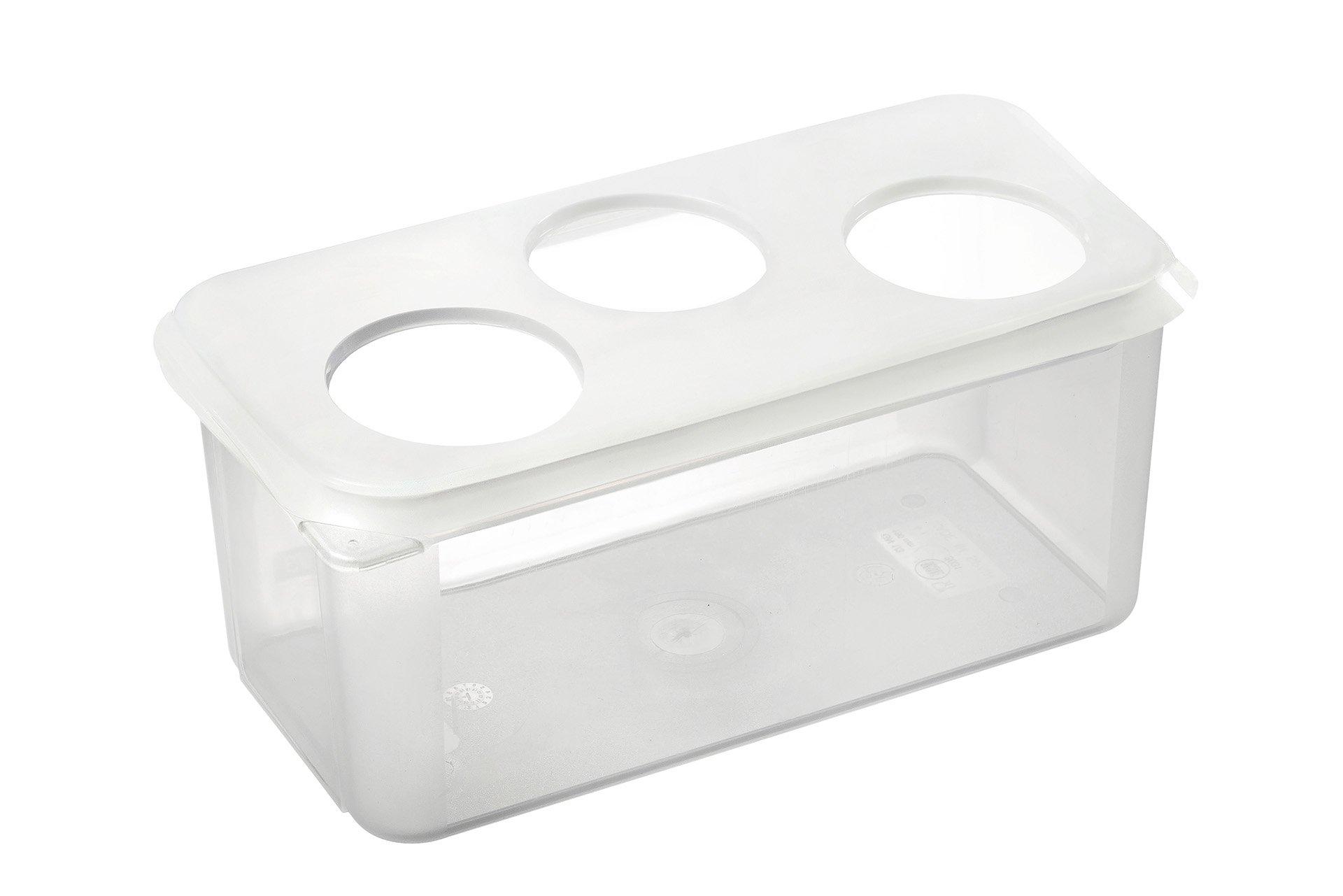 Polypropylene 3 Sauce Dispenser Organiser 1/3 GN