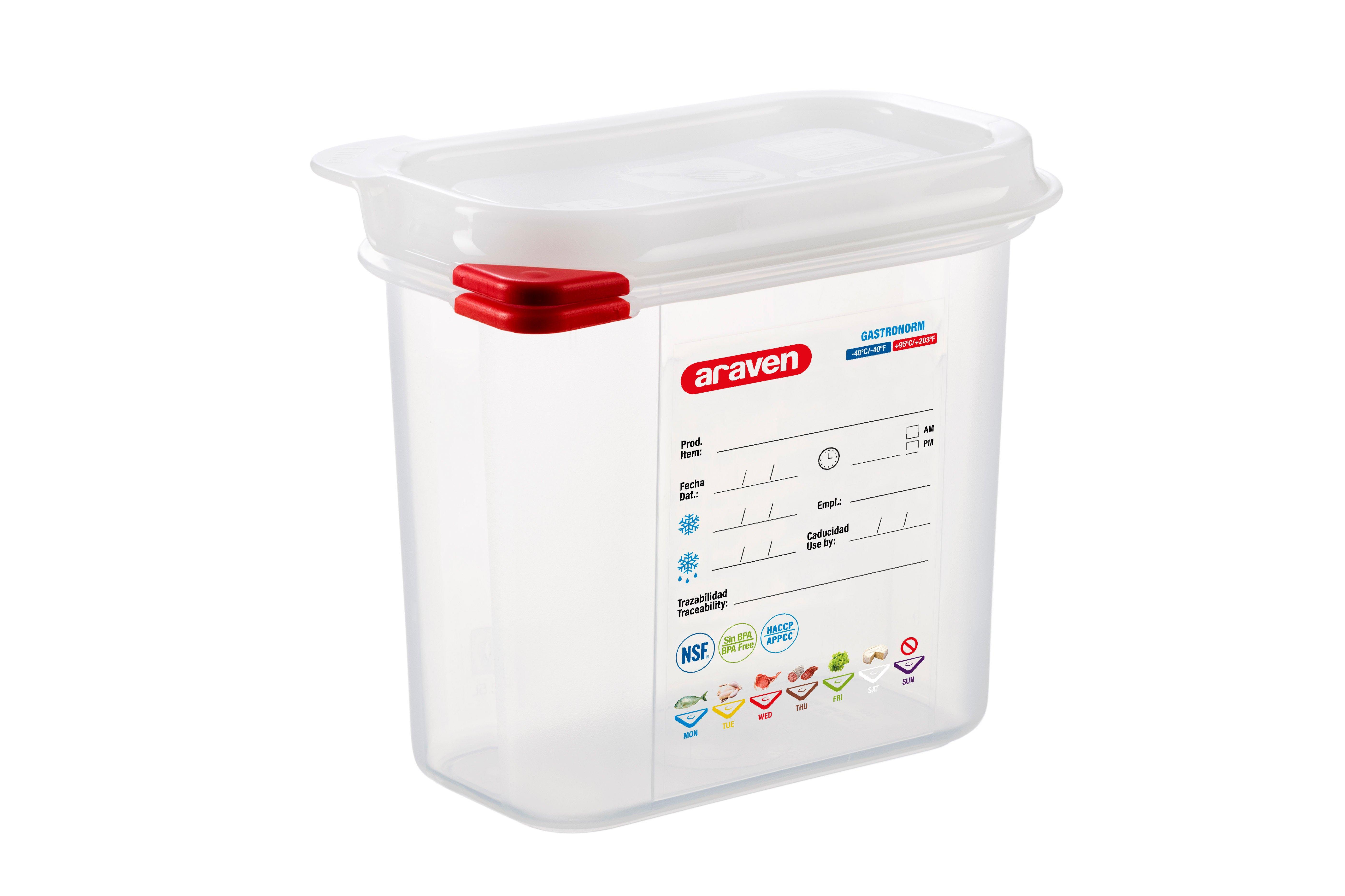 Airtight 1/9 Poly Container 15cm