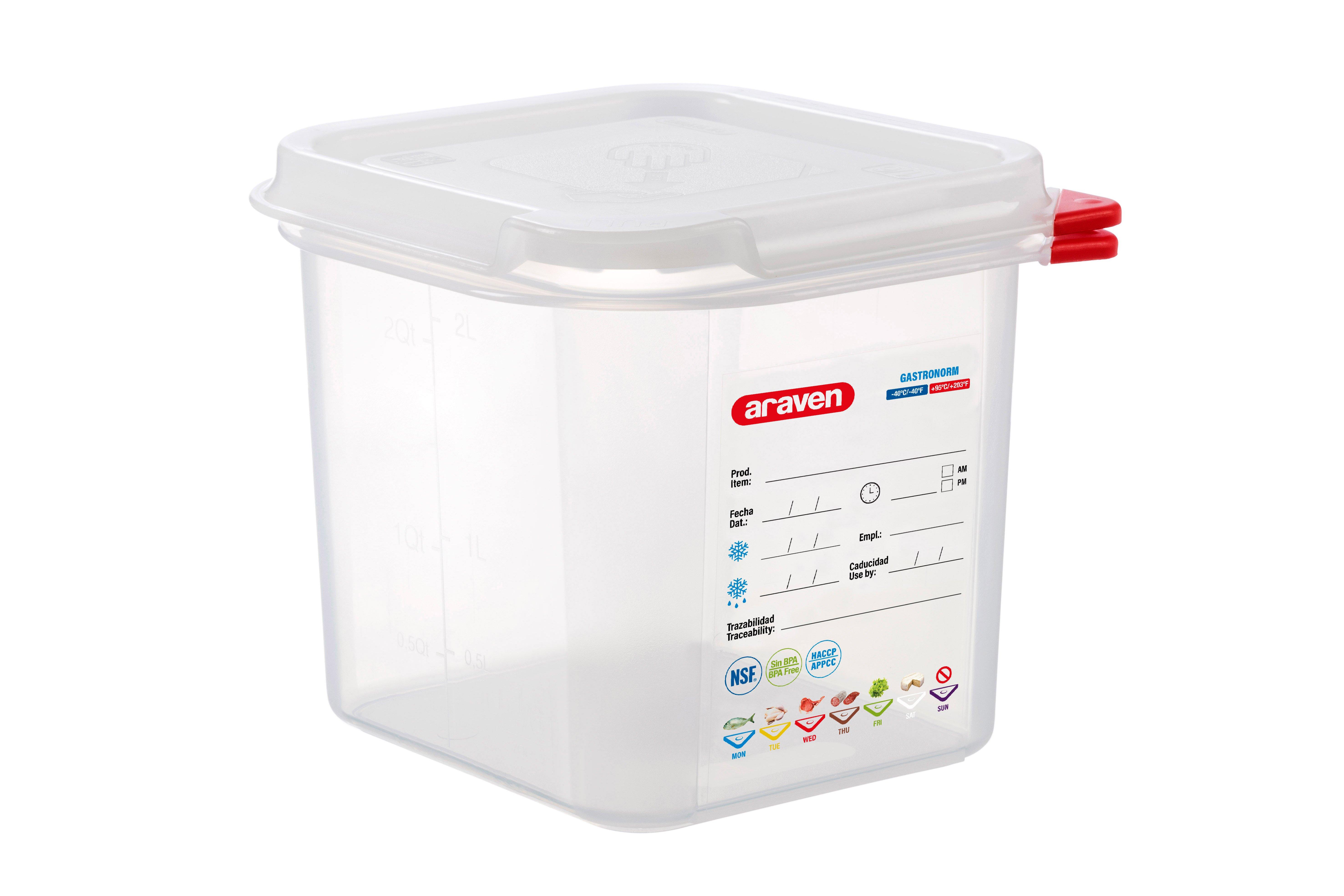 Airtight 1/6 Poly Container 15cm