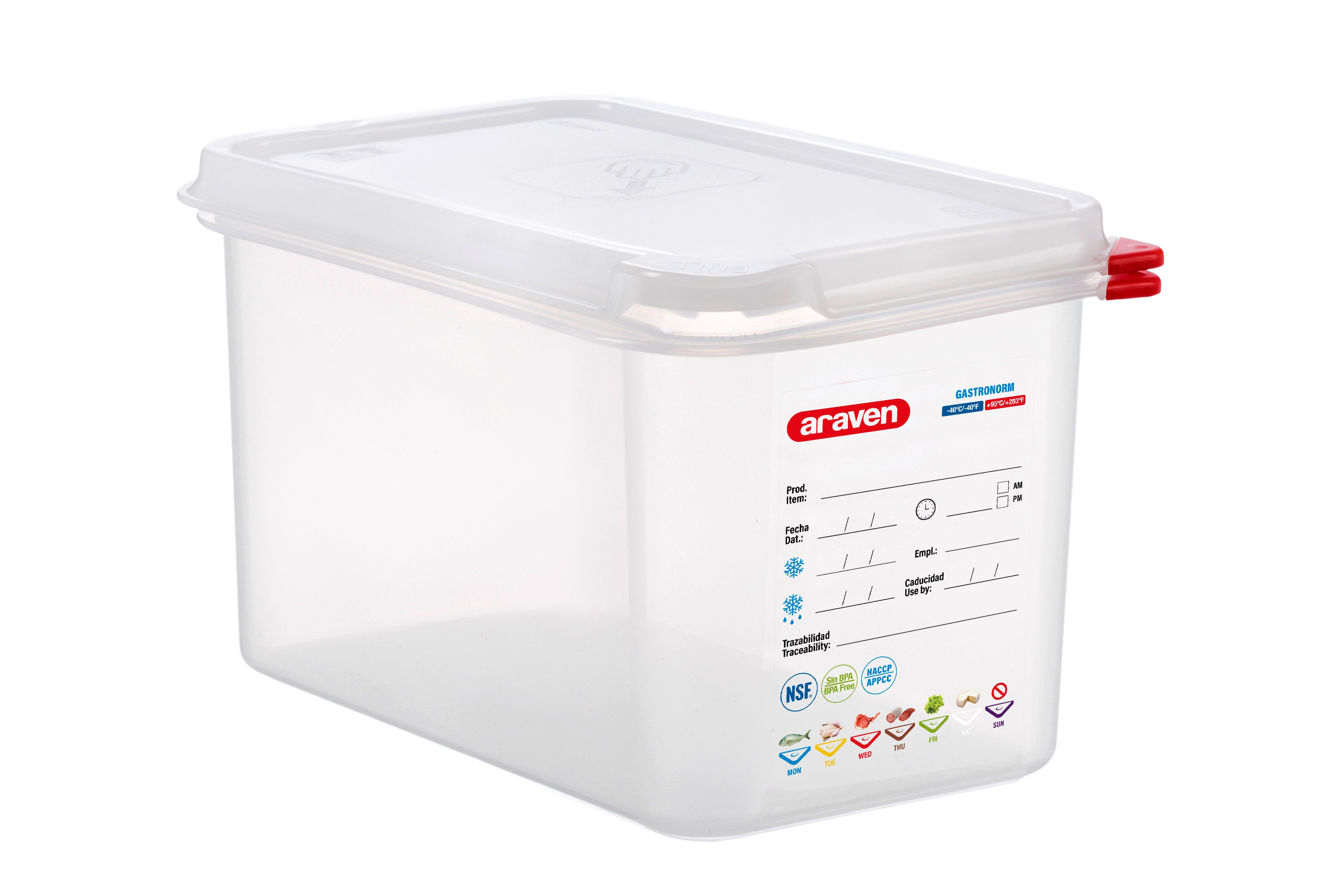 Airtight 1/4 Poly Container 15cm